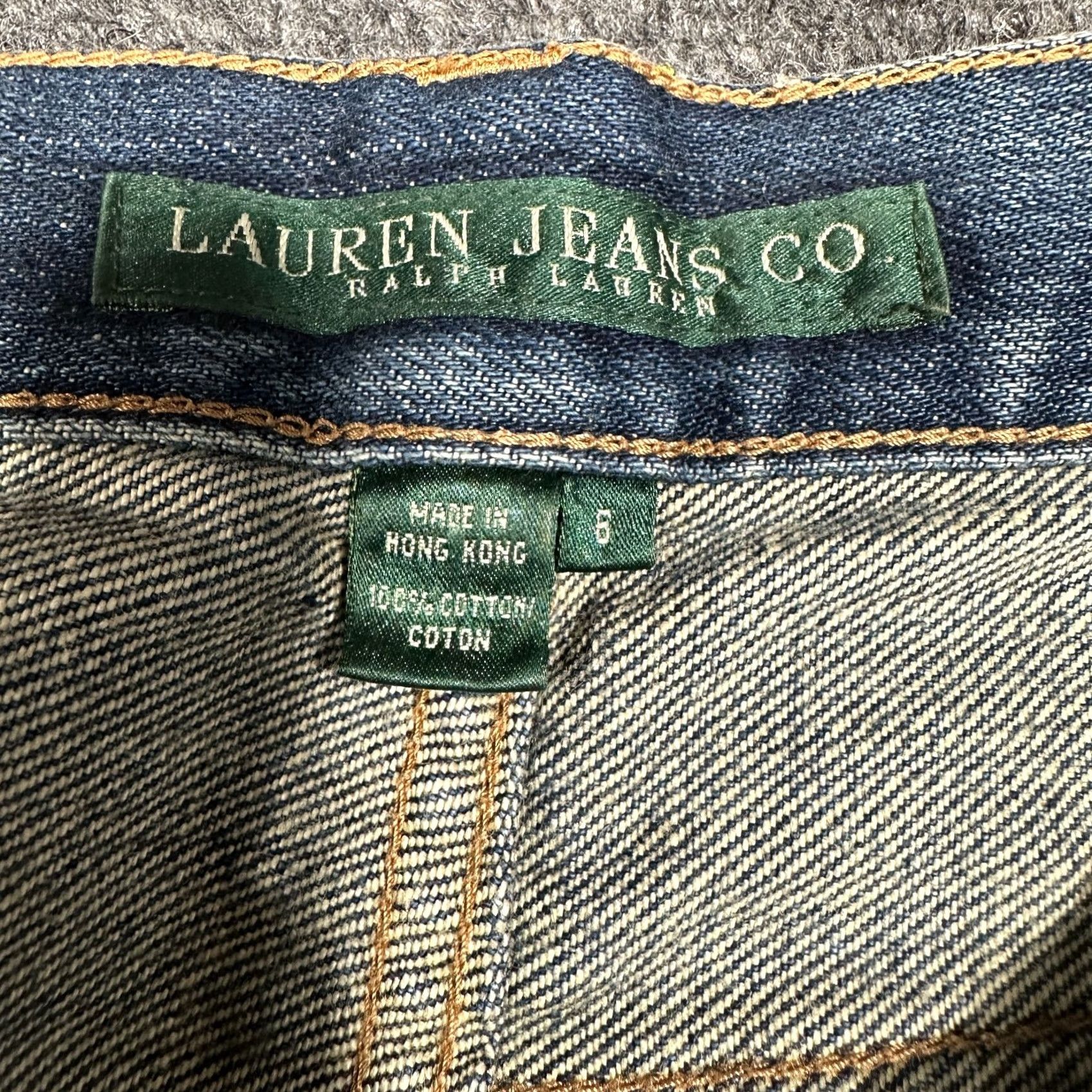 CO Lauren Jeans Co Ralph Lauren Jeans Womens Bootcut Floral Distressed Knee Size 6 Blue Size 28" / US 6 / IT 42 - 6 Thumbnail