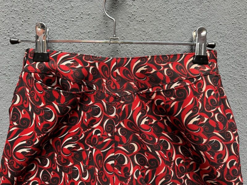 Miu Miu AW00 Abstract Floral Print Flared Pants Size 24" / US 00 / IT 34 - 8 Thumbnail