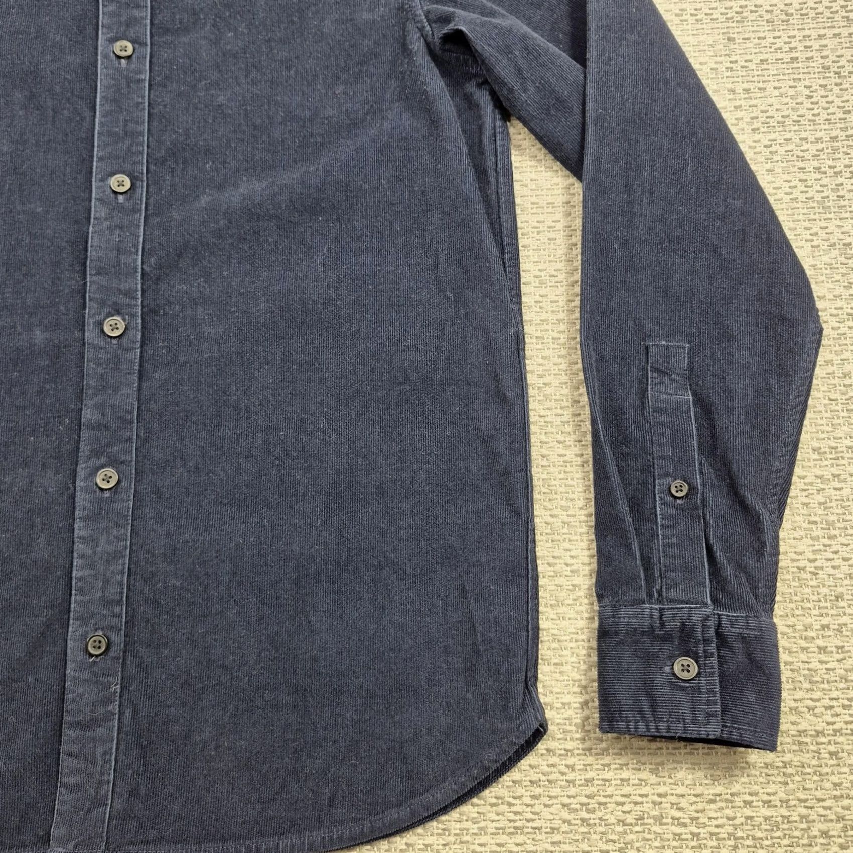 Everlane Everlane Button Up Shirt Mens XS Navy Corduroy Long Sleeve Slim Fit Casual Size US XS / EU 42 / 0 - 2 Thumbnail