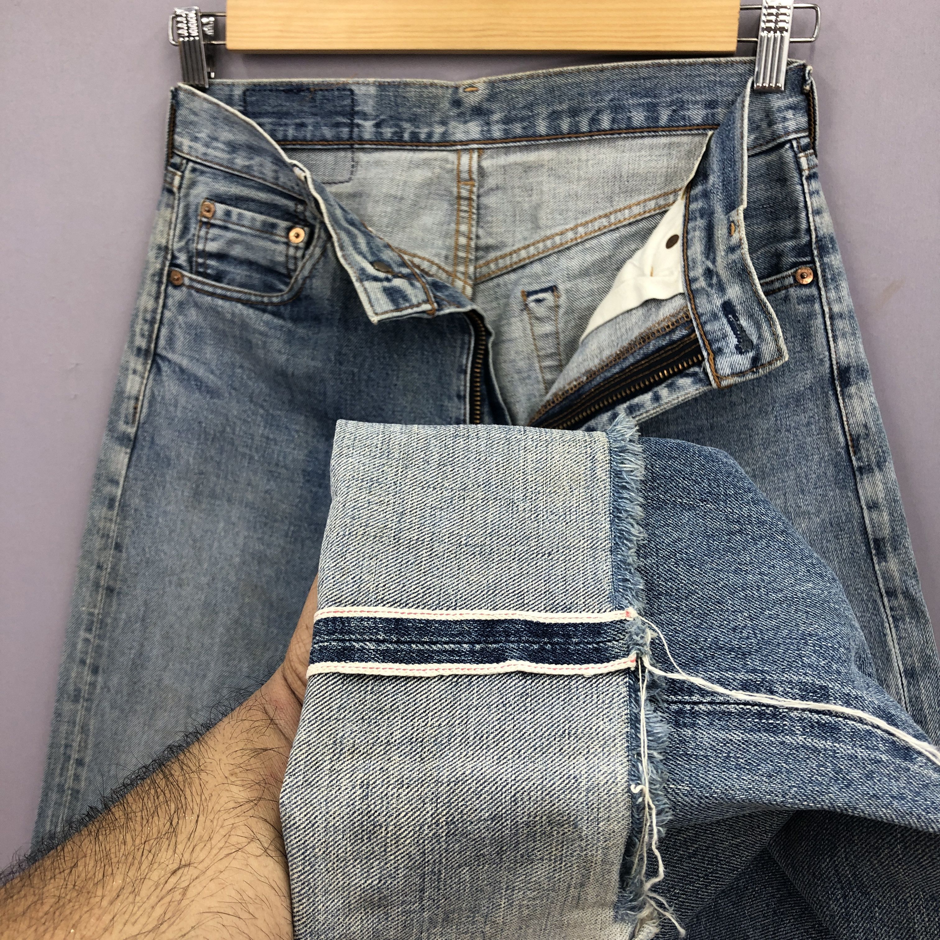 Levi's Vintage Levi's 502 Selvedge Jeans Light Wash Denim GF30248 Size 28" / US 6 / IT 42 - 9 Thumbnail