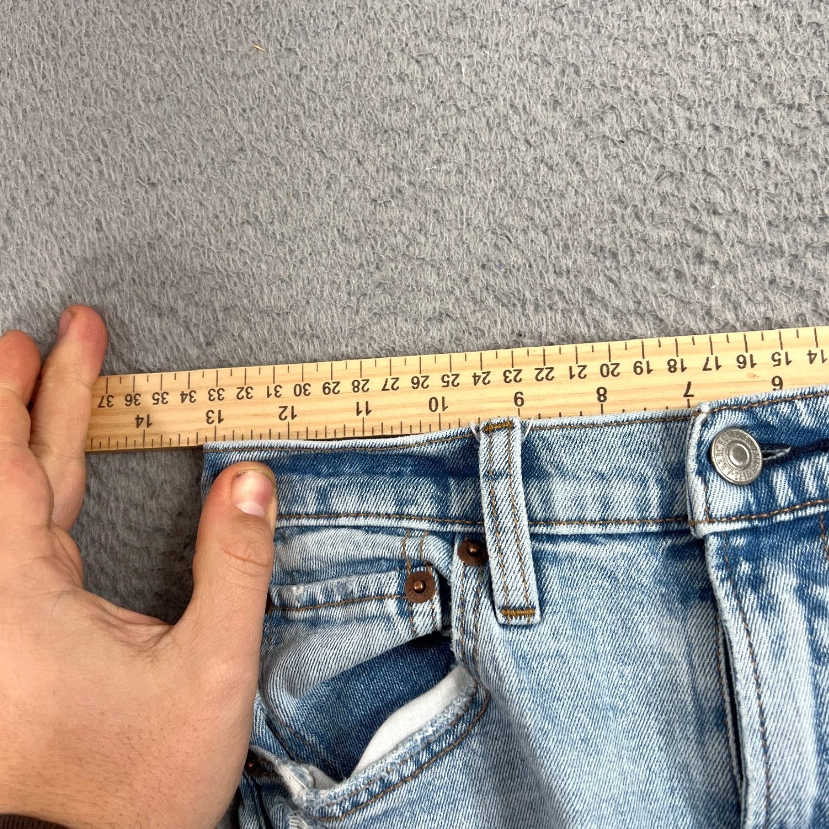 Abercrombie & Fitch Abercrombie & Fitch Jeans Ankle High Rise 2 Reg 26 Blue Denim 5-Pocket Women Vintage 90s Distressed Size 26" / US 2 / IT 38 - 6 Thumbnail