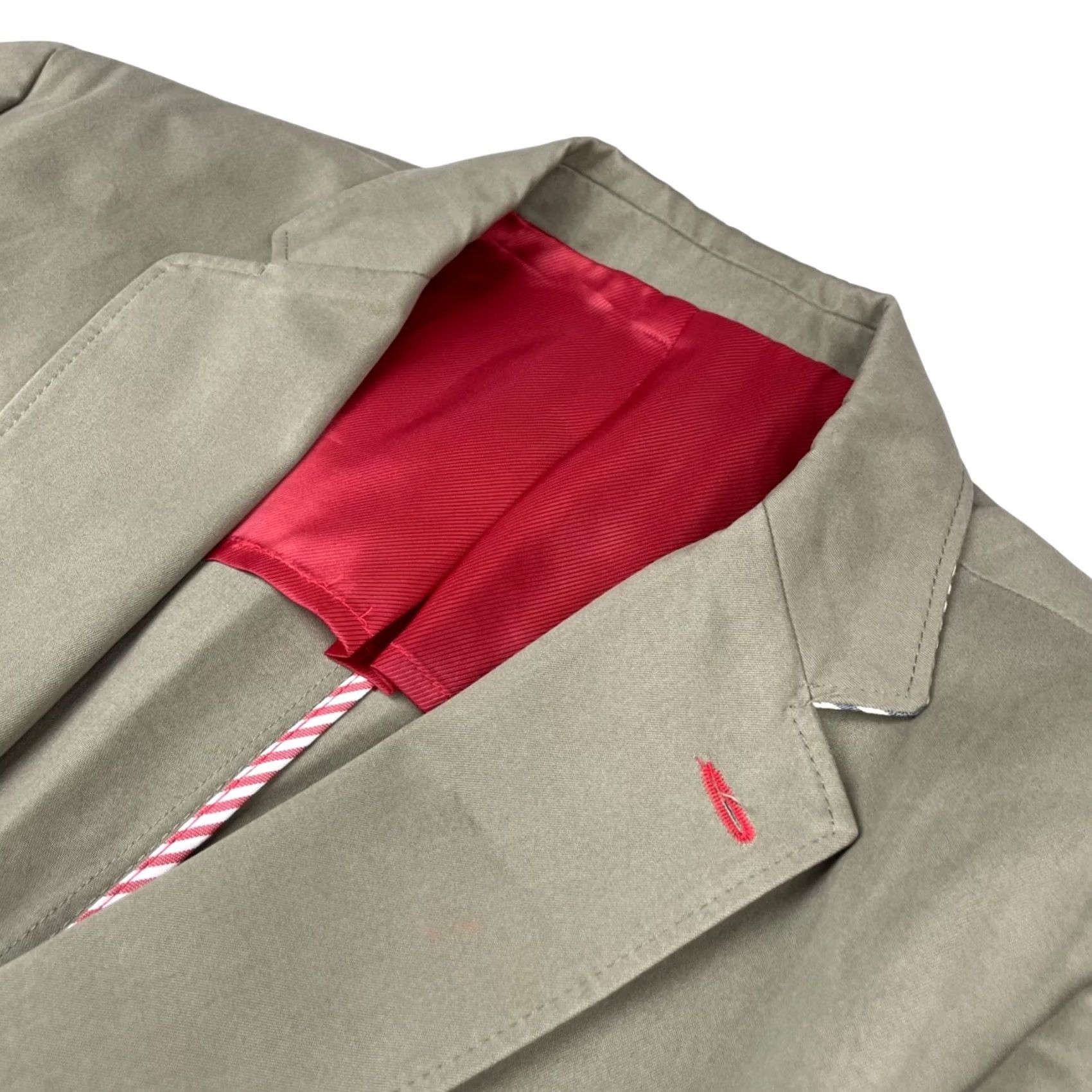 Vintage El Ganso Men's Blazer Khaki/Tan 36S 100% Cotton Two-Button Size 36R - 2 Thumbnail