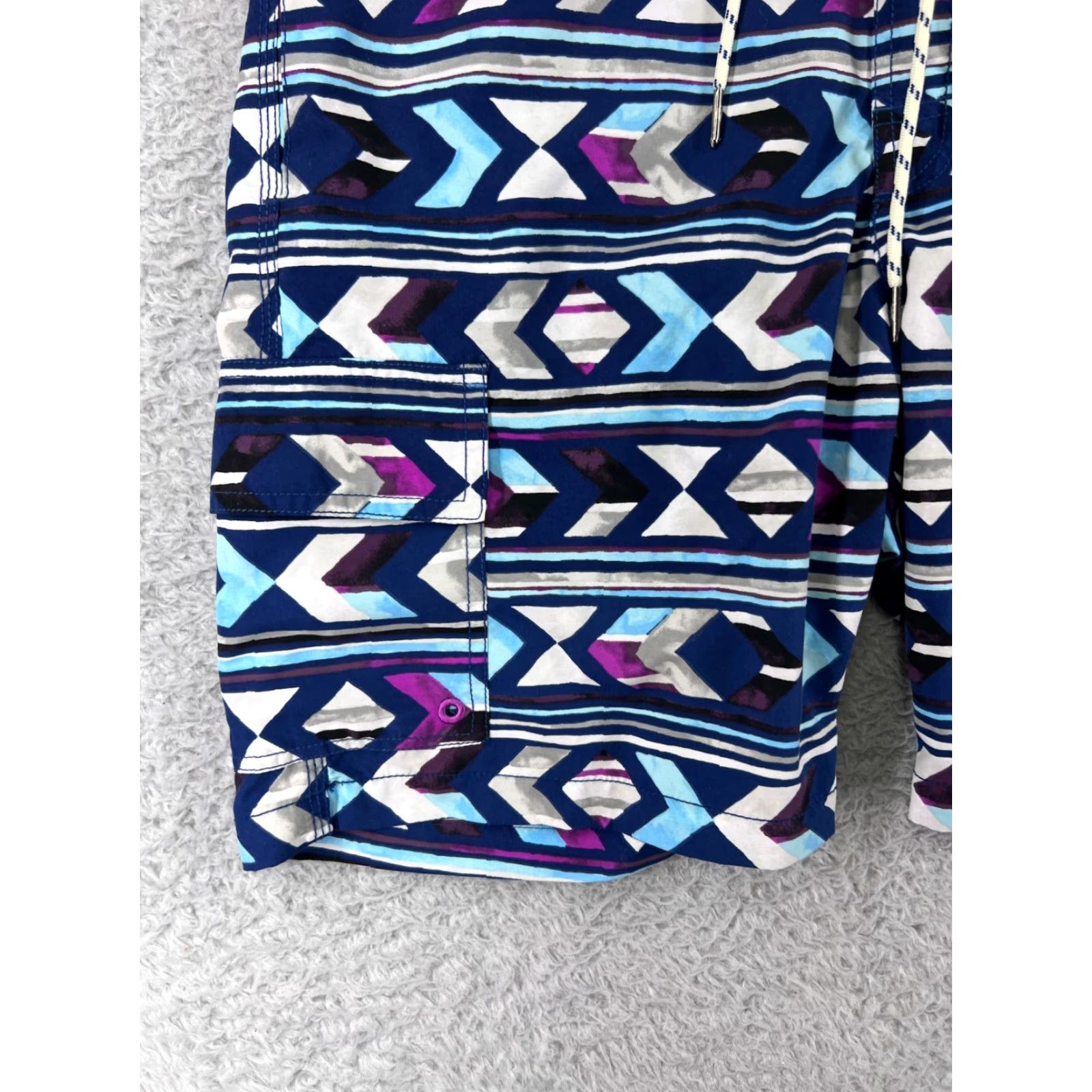 Tommy Bahama Tommy Bahama Swim Trunks Men Medium Blue Southwestern Pattern Board Shorts Beach Size US 31 - 7 Thumbnail