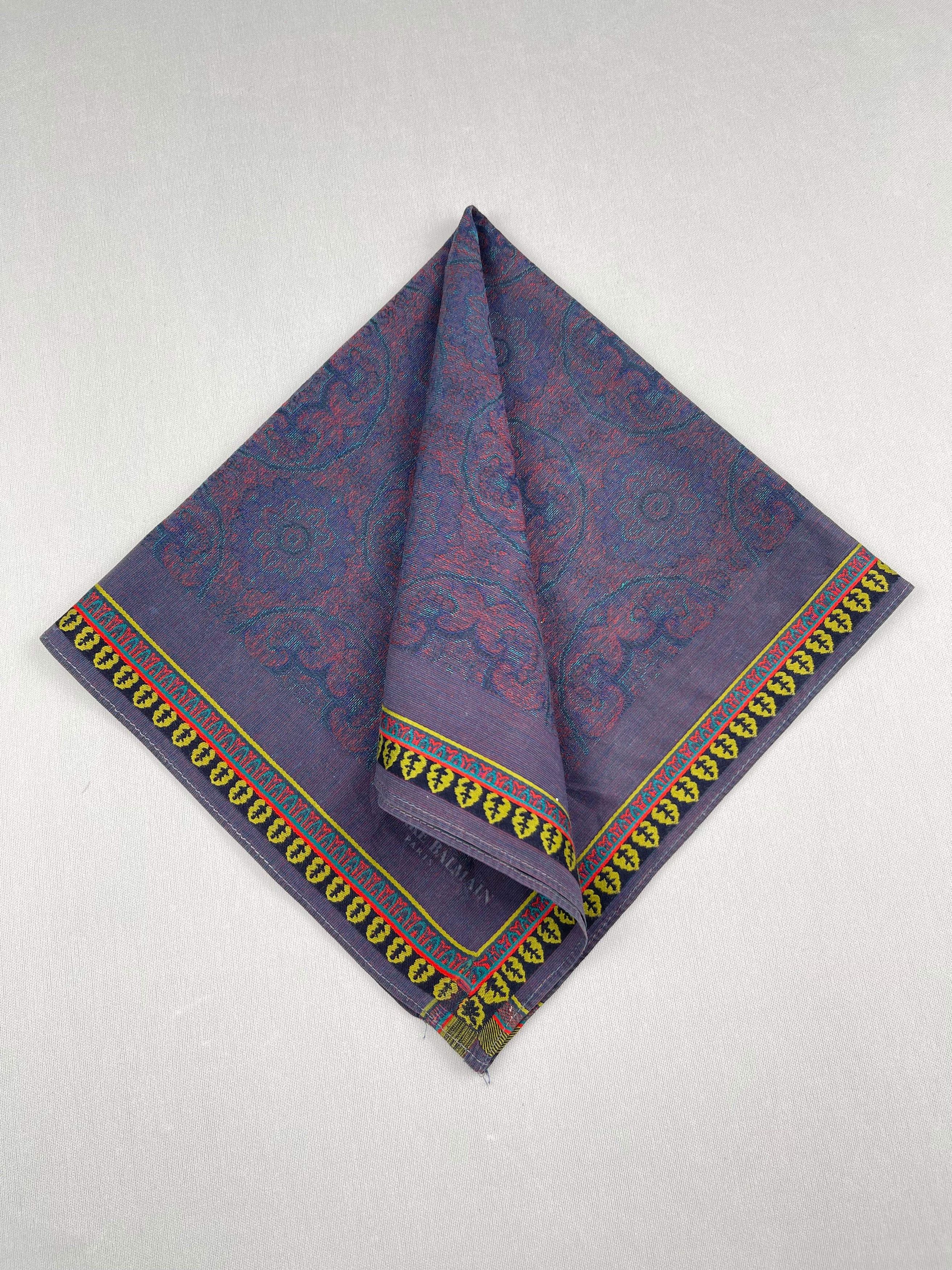 Pierre Balmain Vtg Pierre Balmain Handkerchief Pocket Square Bandana HM0046 Size ONE SIZE - 2 Thumbnail