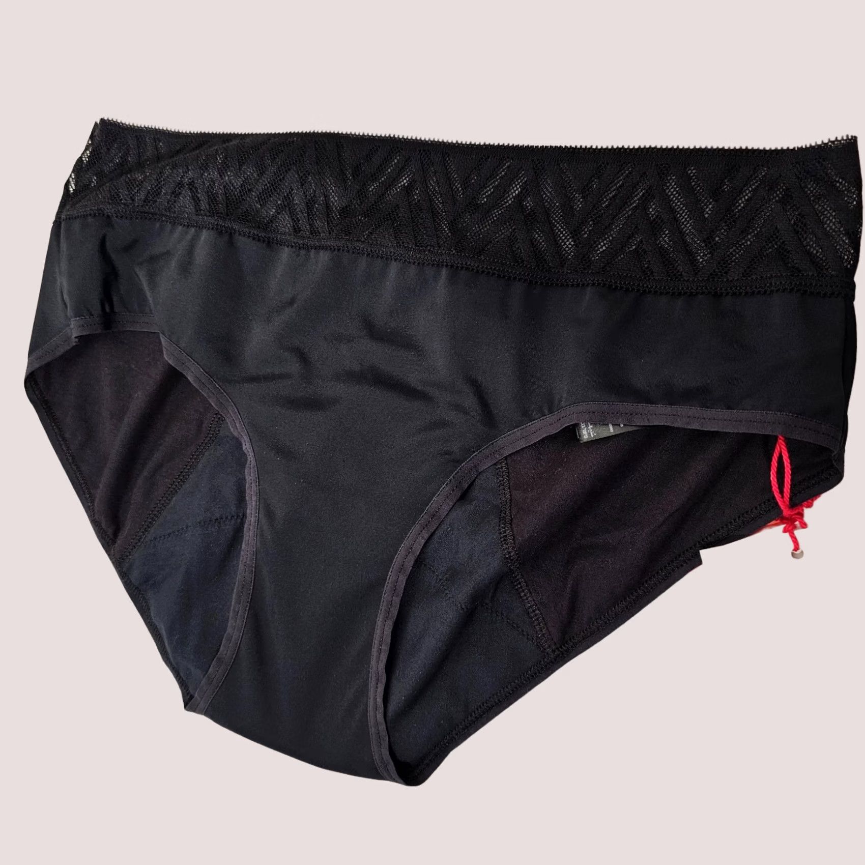 Vintage THINX Hiphugger Panties Menstrual Underwear Black M Absorbent Moisture Wicking Leak-Resistant Odor-Controling Brief Women XS-XL Size 32" / US 10 / IT 46 - 1 Thumbnail