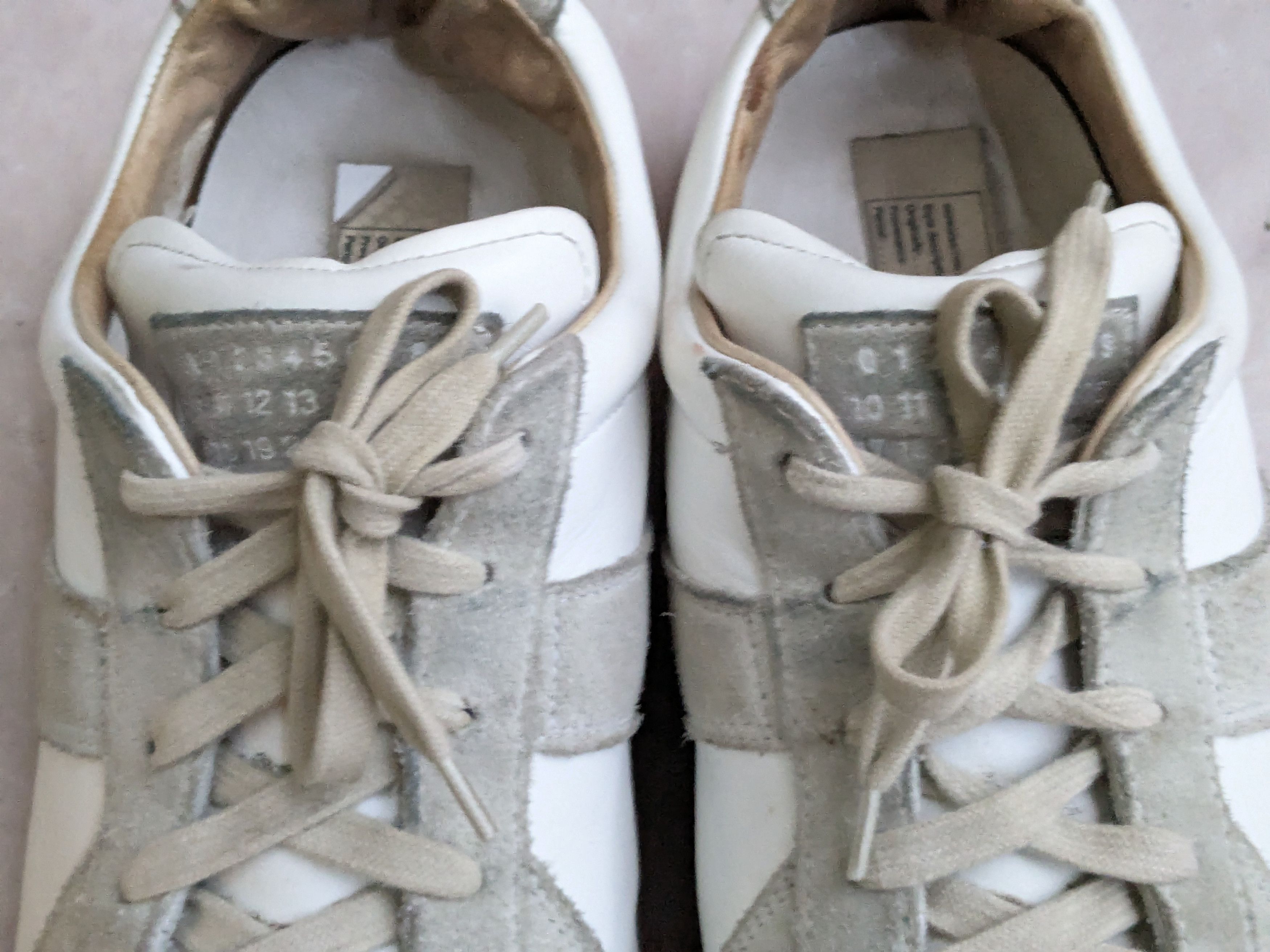 Maison Margiela Maison Margiela Replica GAT White Gray 13 46 Low Tops Size US 13 / EU 46 - 7 Thumbnail