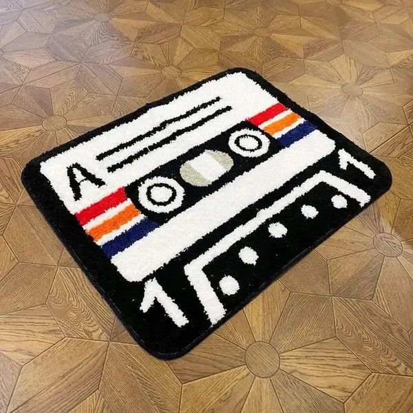Designer Retro Cassette Tape Rug Size ONE SIZE - 2 Thumbnail