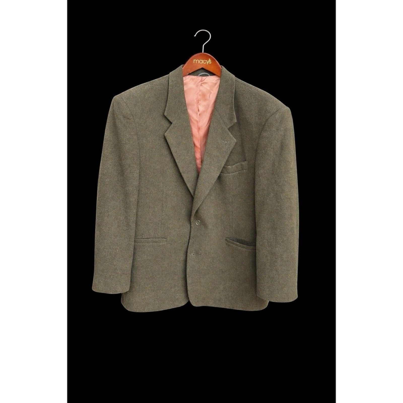 Hunt Club Hunt Club Mens 42R Wool Cashmere Blazer Sport Jacket Green Size 42R - 1 Thumbnail