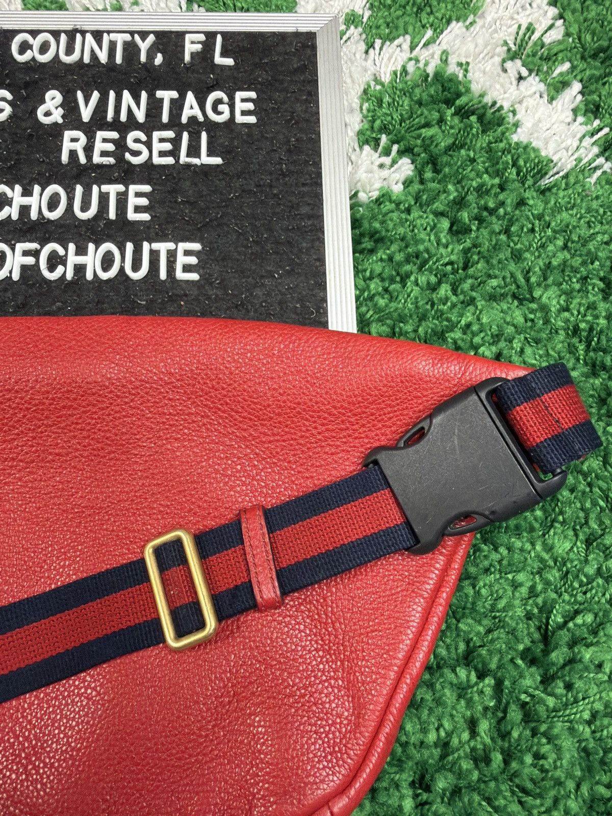 Gucci Gucci Logo Belt Bag Hibiscus Red Size ONE SIZE - 6 Thumbnail