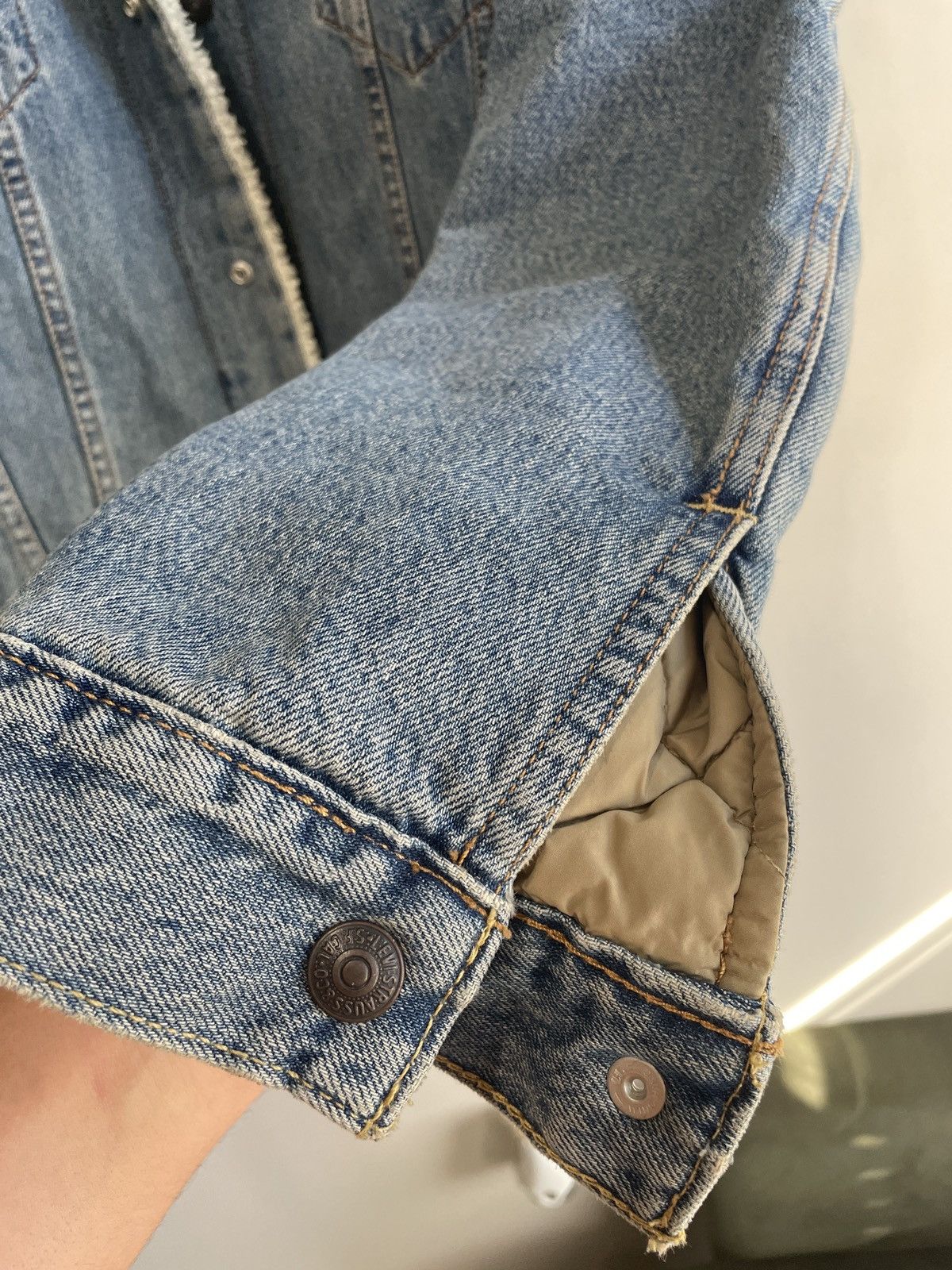 Levi's Levi’s Sherpa Lined Jean Jacket Size US L / EU 52-54 / 3 - 4 Thumbnail