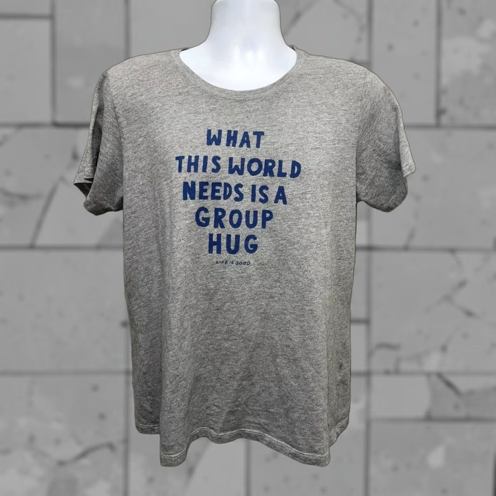 Life is Good Life IS Good T-Shirt Mens L Gray Graphic Size US L / EU 52-54 / 3 - 1 Thumbnail