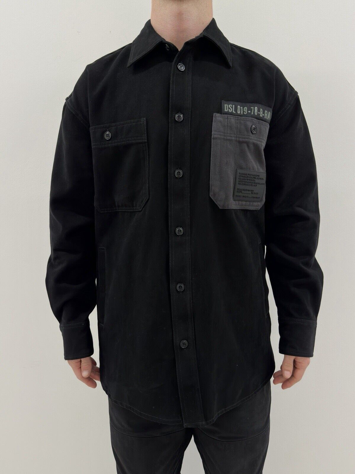 Diesel Diesel Black Mens Multipocket Overshirt Jacket Size S Size US S / EU 44-46 / 1 - 2 Thumbnail