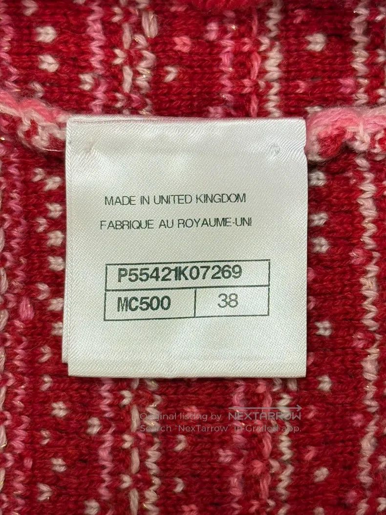 Chanel Chanel Red wool blend cardigan coat Size XS / US 0-2 / IT 36-38 - 8 Thumbnail