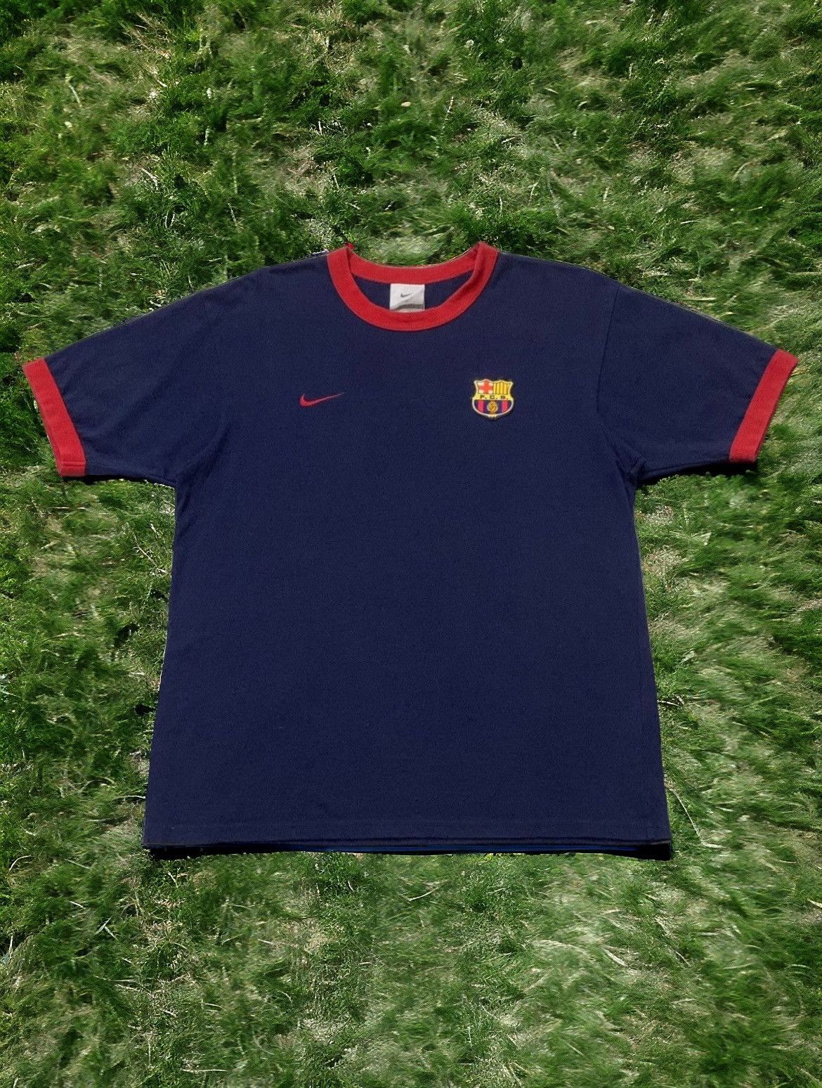 Vintage Nike FCB Barcelona Ringer Tshirt