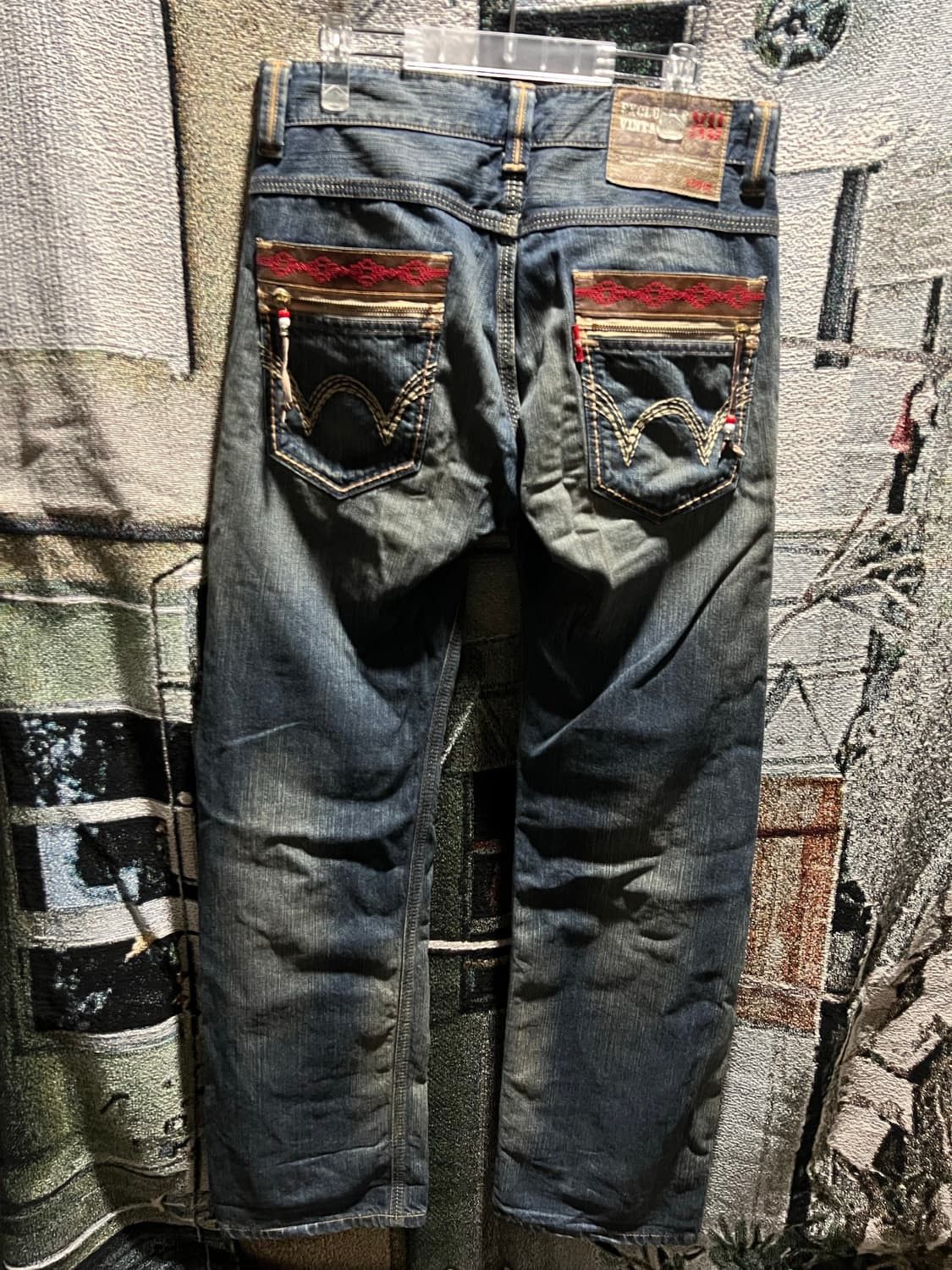 Edwin (SOLD OUT)Edwin medium blue western damage denim pants Size US 32 / EU 48 - 5 Thumbnail