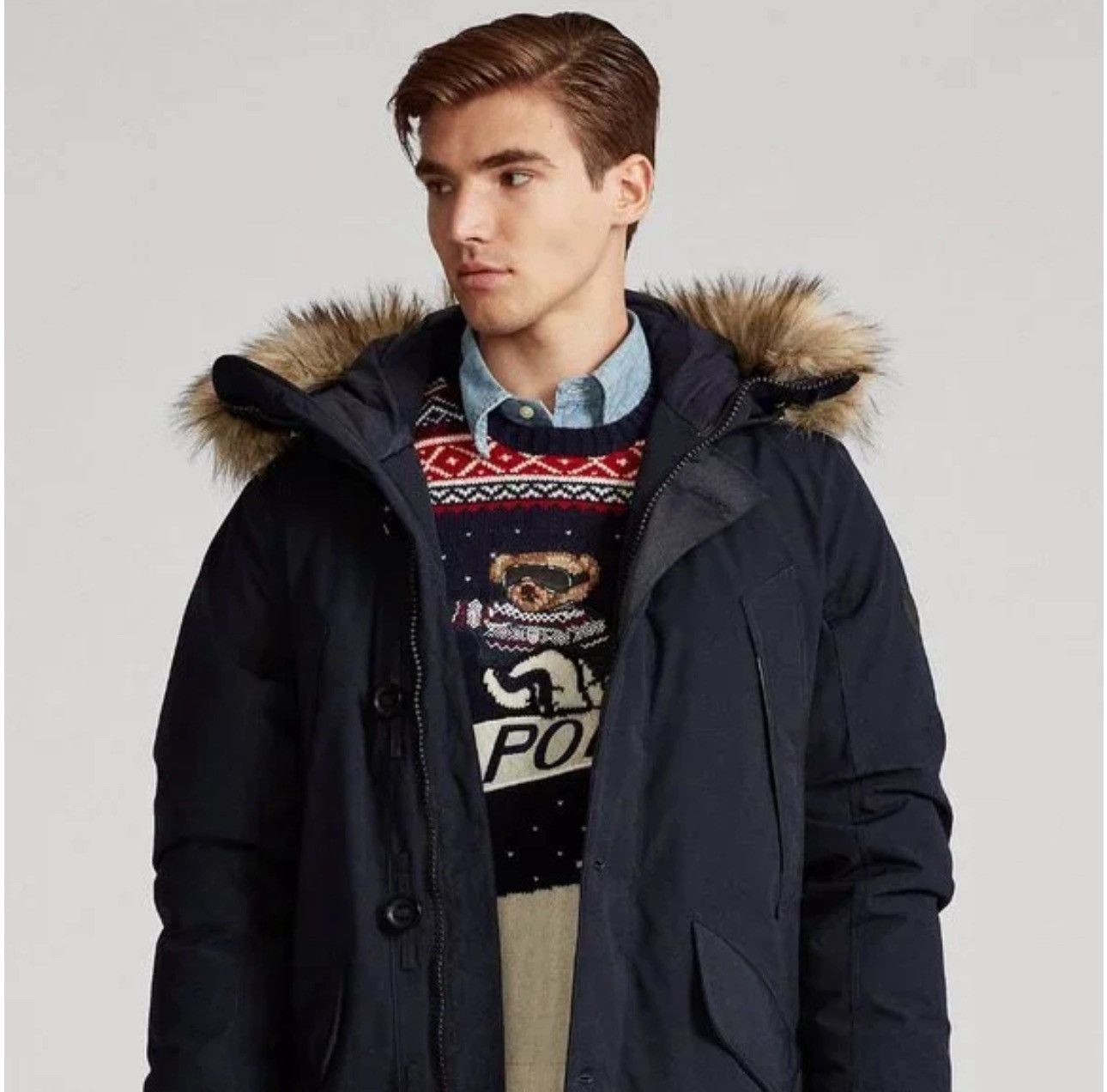 Polo Ralph Lauren Polo Ralph Lauren Faux-Fur-Trim Down Hooded Coat Size US XS / EU 42 / 0 - 1 Thumbnail