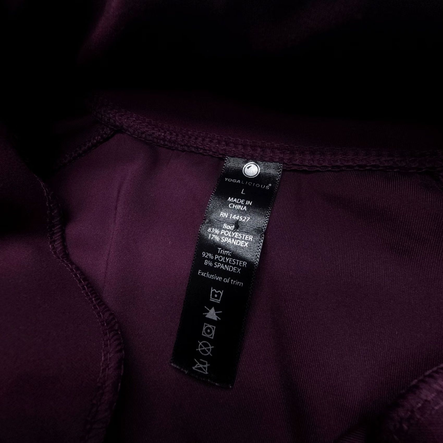 Vintage Yogalicious Active Full Zip Jacket Size Large Purple Stretch Yoga Hiking Running Jacket Womens Regular Size L / US 10 / IT 46 - 3 Thumbnail