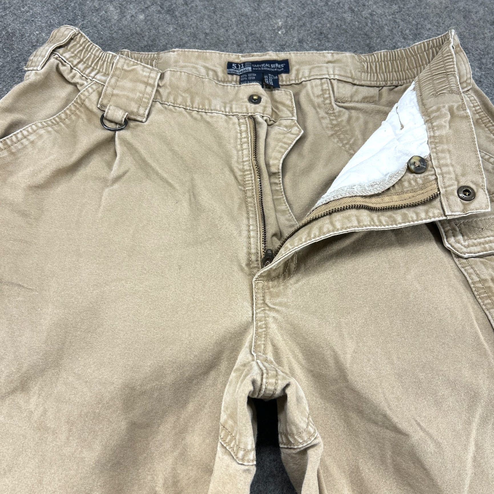 Vintage 5.11 Tactical Pants Mens 32x30 Brown Tan Cargo Ripstop Cotton Pockets Straight Size US 32 / EU 48 - 2 Thumbnail