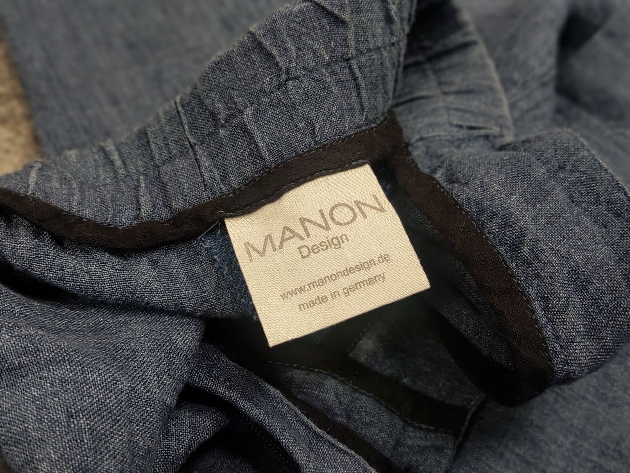 Other Manon Design Blue Light Linen Wide leg Trouser Pocket Pants Size 38" / US 16 / IT 52 - 10 Thumbnail