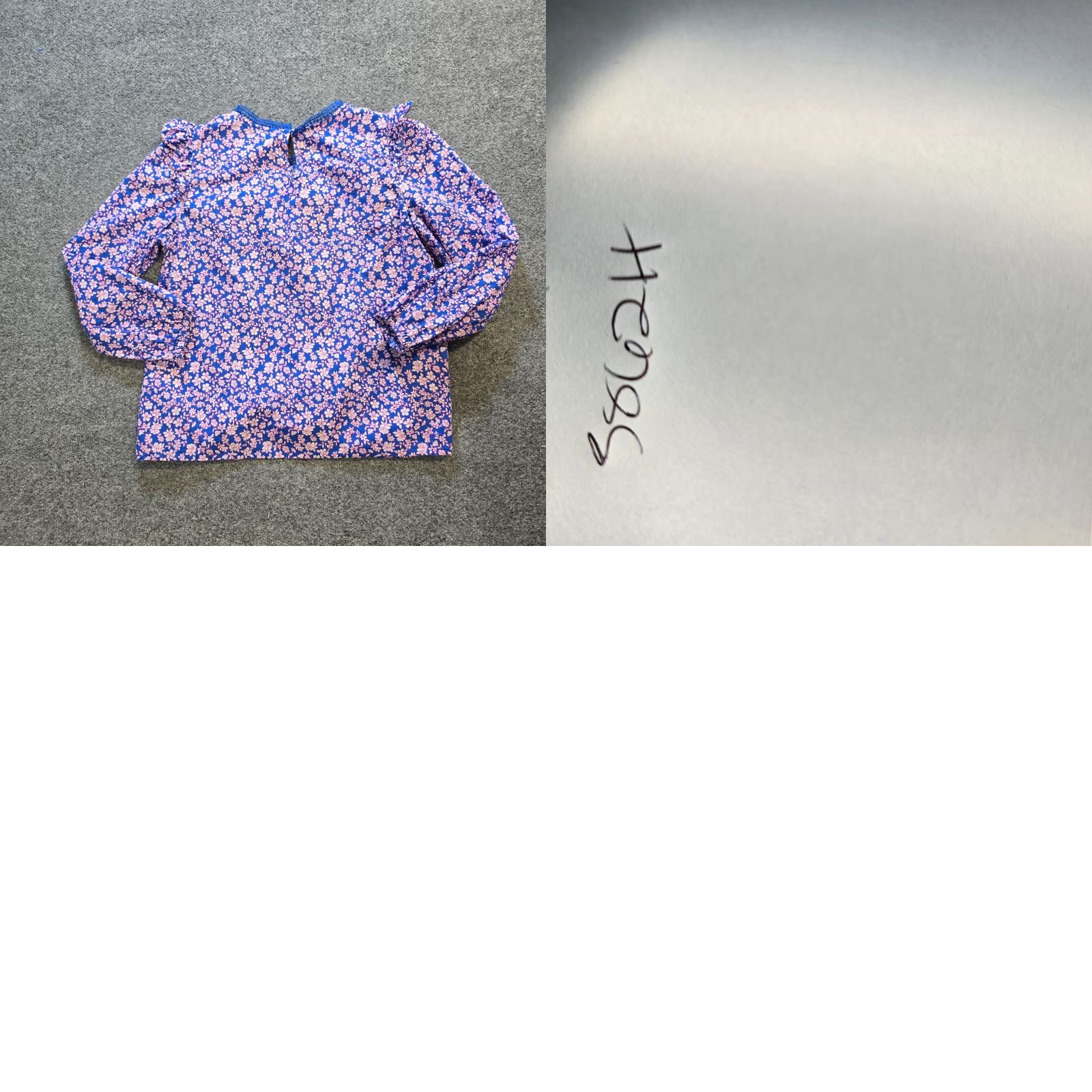J.Crew J.CREW Blouse Shirt Womens Petite Small Floral Blue Pink Long Sleeve Preppy Career Casual Size S / US 4 / IT 40 - 8 Thumbnail