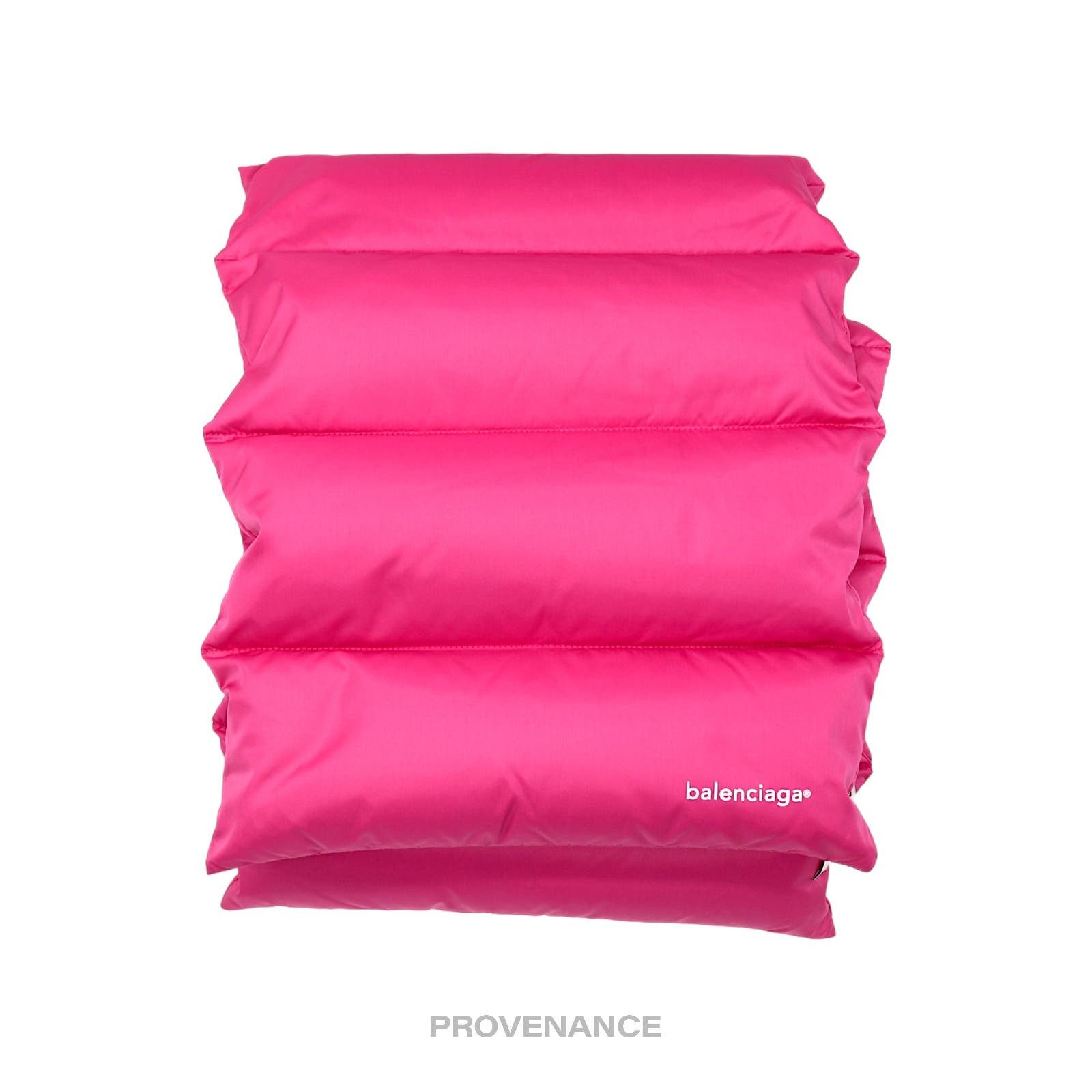 image of Balenciaga Puffer Down Scarf - Pink, Women's