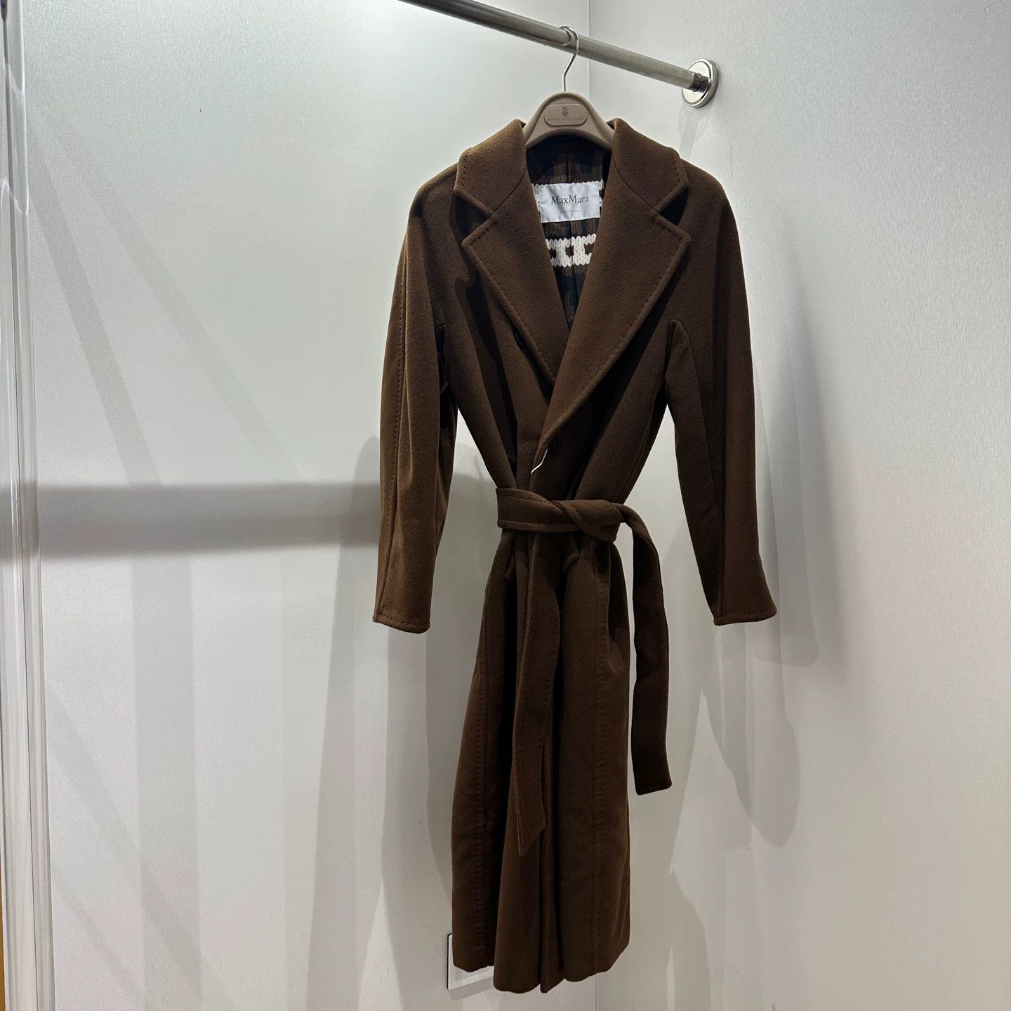 Max Mara Maxmara apr40 solid belted wool overcoat women 34 Size XS / US 0-2 / IT 36-38 - 1 Thumbnail