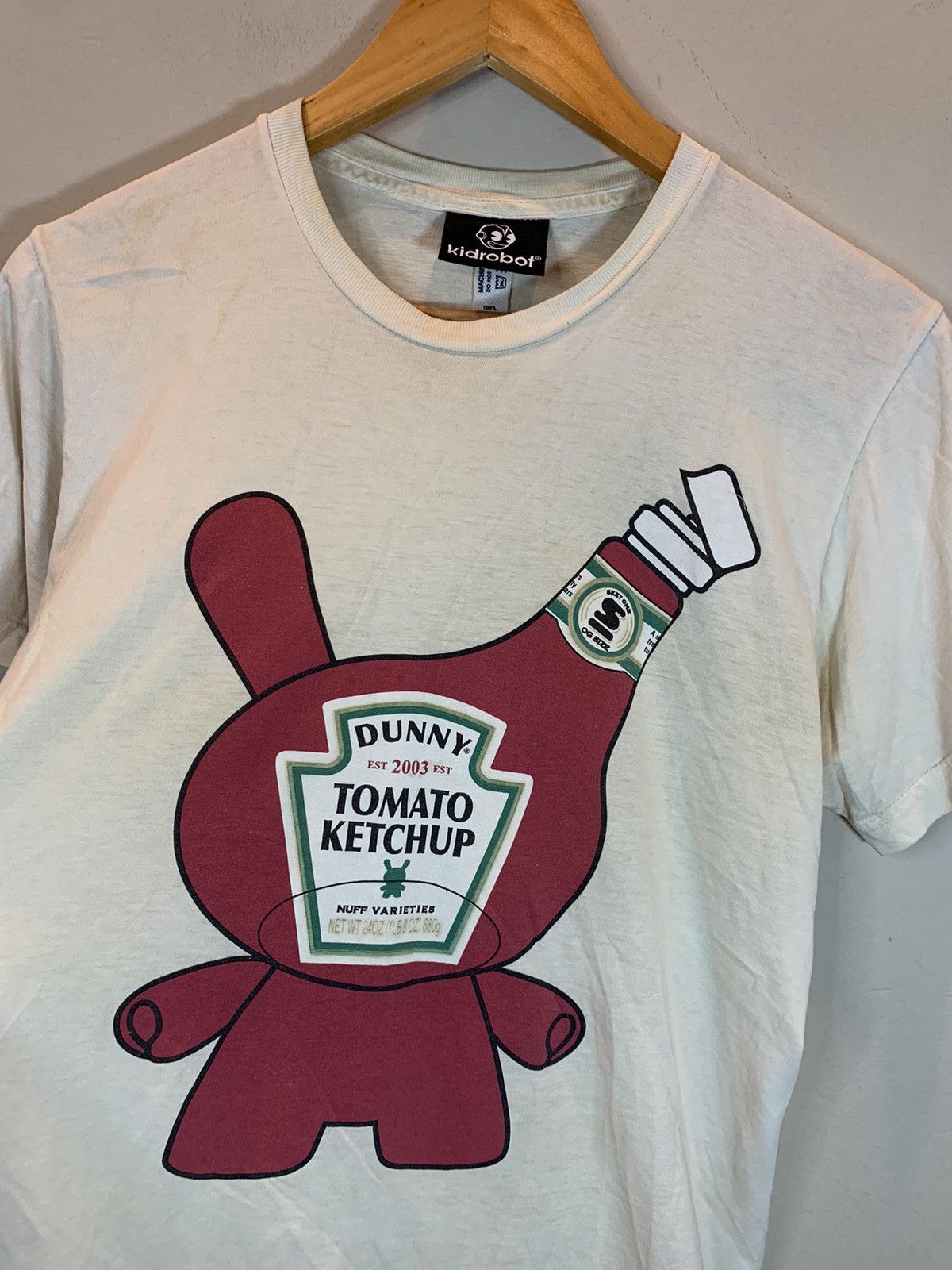 Designer × Kid Robot × Vintage *RARE* Vintage Kid Robot Limited Edition Ketchup Dunny Shirt Size US S / EU 44-46 / 1 - 3 Thumbnail