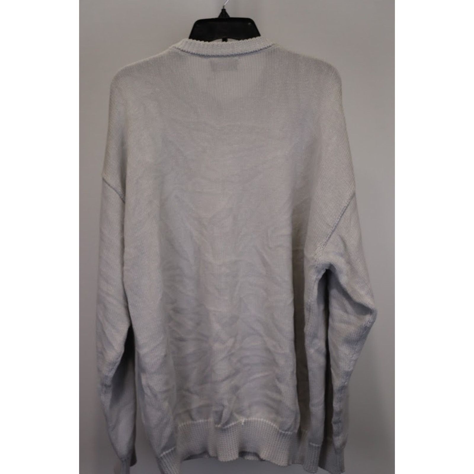Balenciaga o1rshd1 Crew Neck Sweater in Gray Size US S / EU 44-46 / 1 - 11 Thumbnail