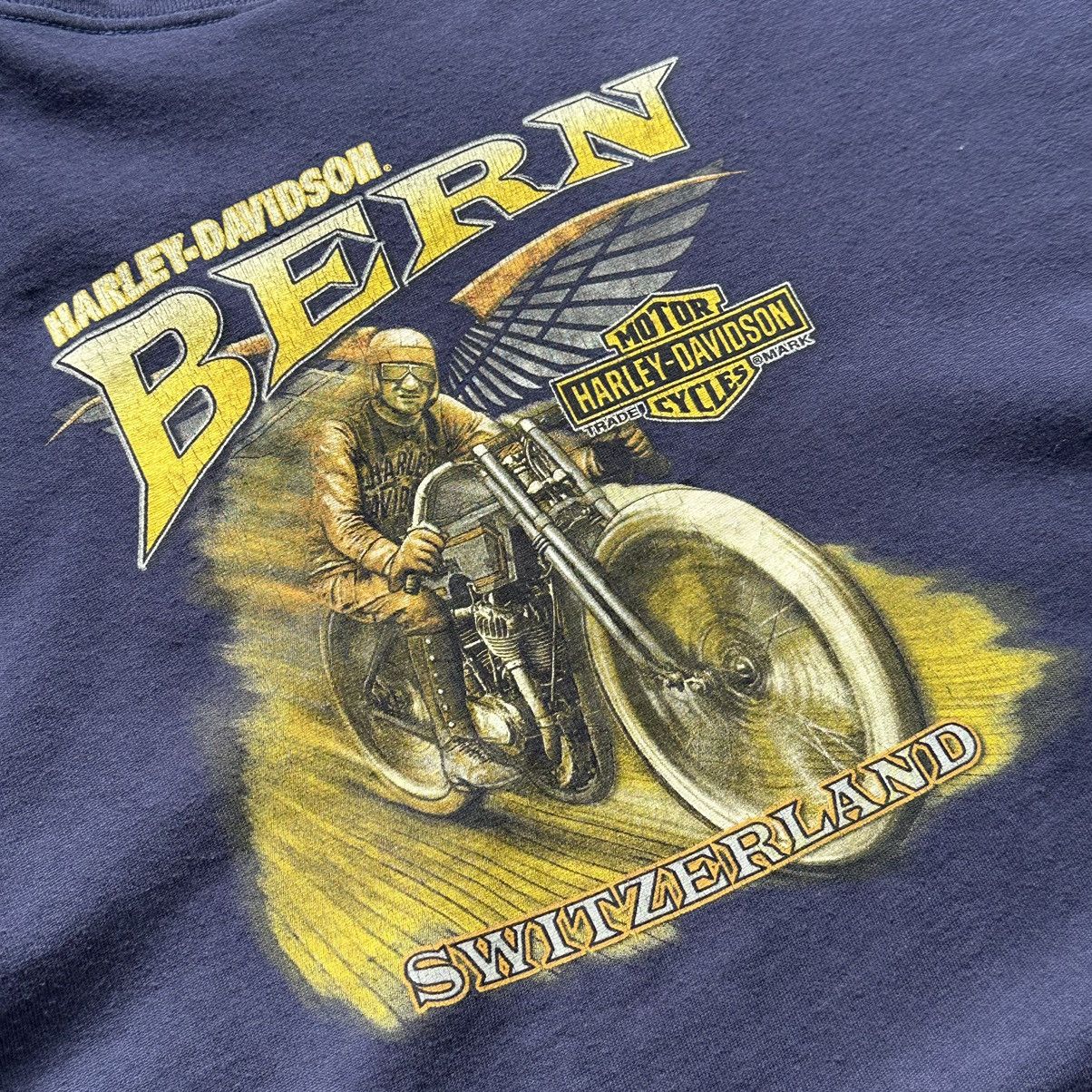 Vintage Harley Davidson Switzerland Blue T-shirt Men’s Size 2XL Size US XXL / EU 58 / 5 - 16 Thumbnail