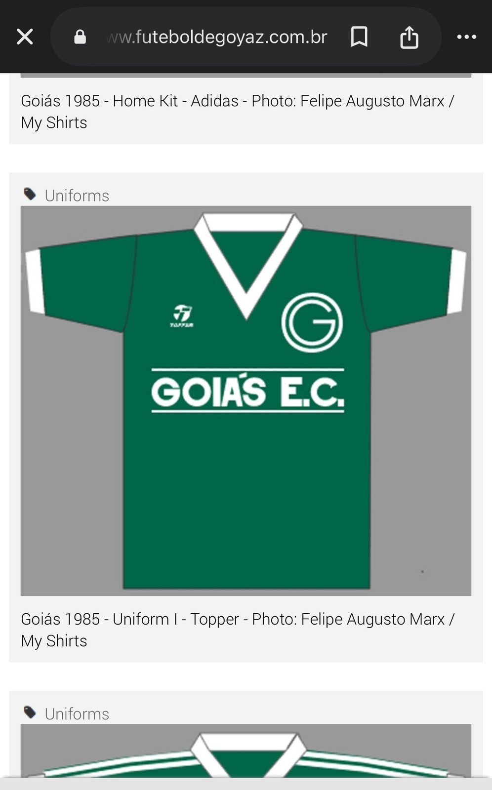 Vintage Vintage 1985 Goiás Home Jersey Size US M / EU 48-50 / 2 - 13 Thumbnail