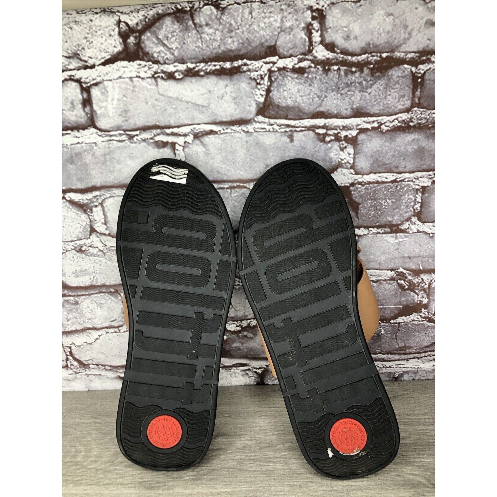 Other Fitflop F-Mode Brown Leather Flatform Cross Strap Slides Wom Size US 10 / IT 40 - 7 Thumbnail