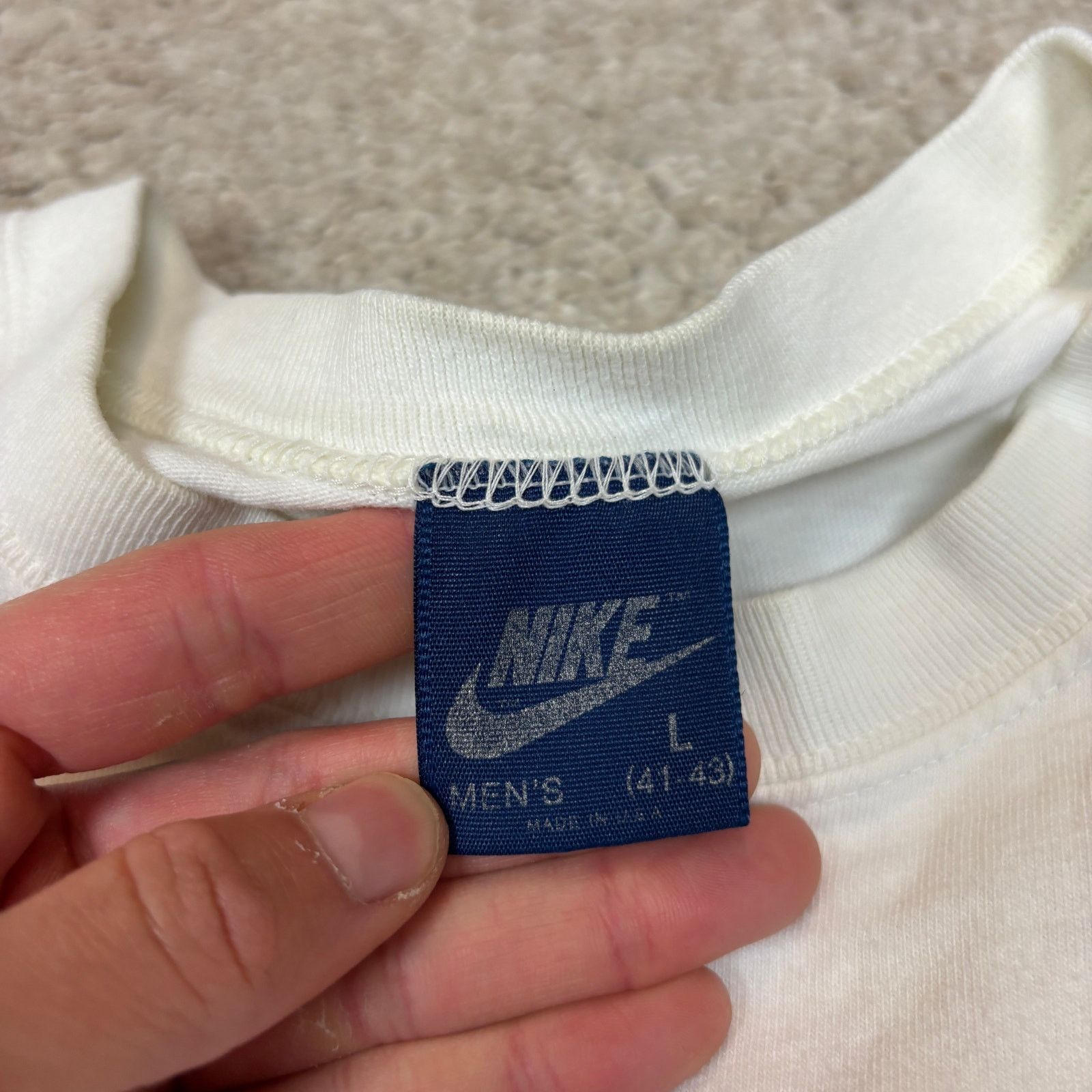 Nike VTG 80s Nike John McEnroe Tennis Crest T Shirt Large Size US L / EU 52-54 / 3 - 7 Thumbnail