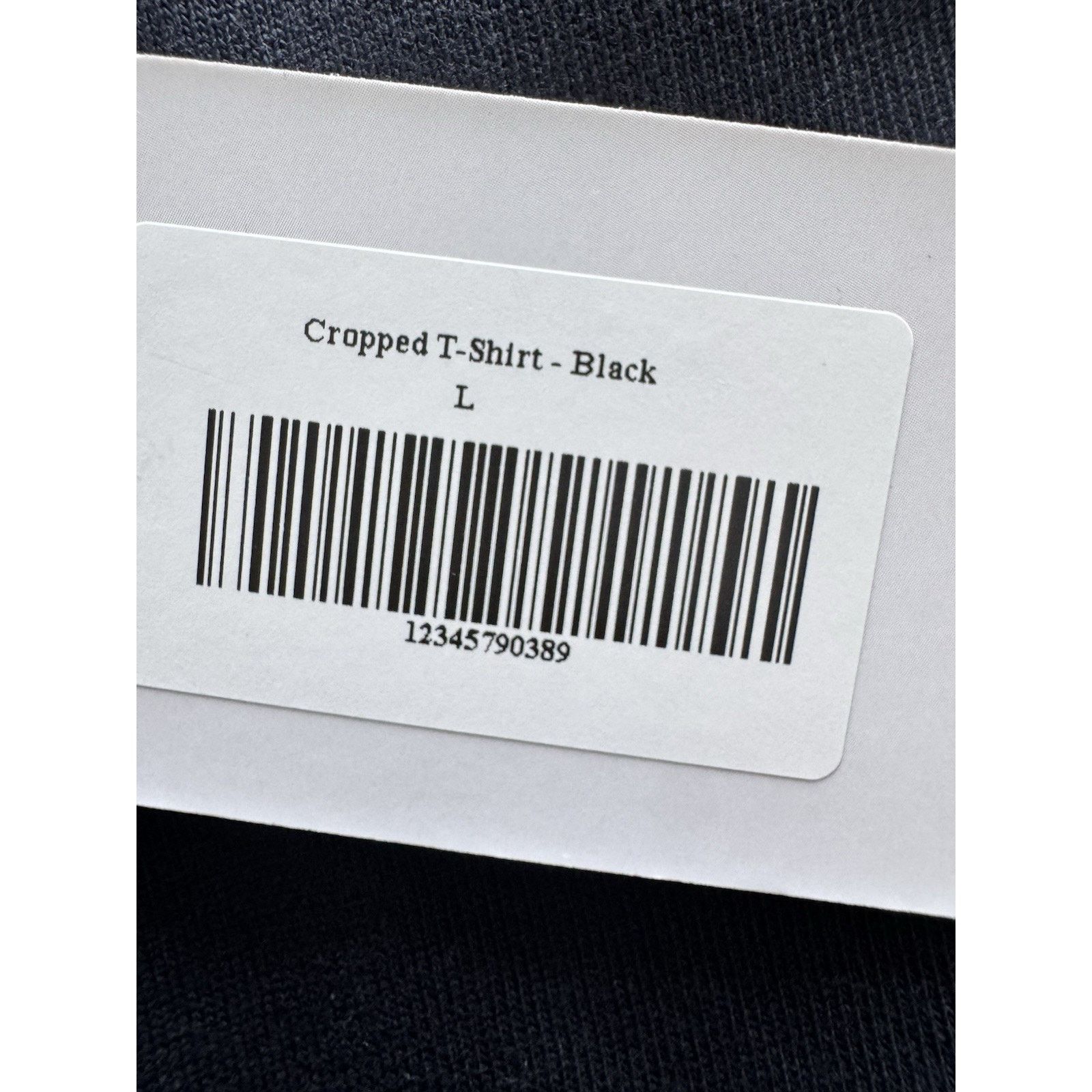Other UK Destructive Cropped T-Shirt - Black L Size US L / EU 52-54 / 3 - 4 Thumbnail