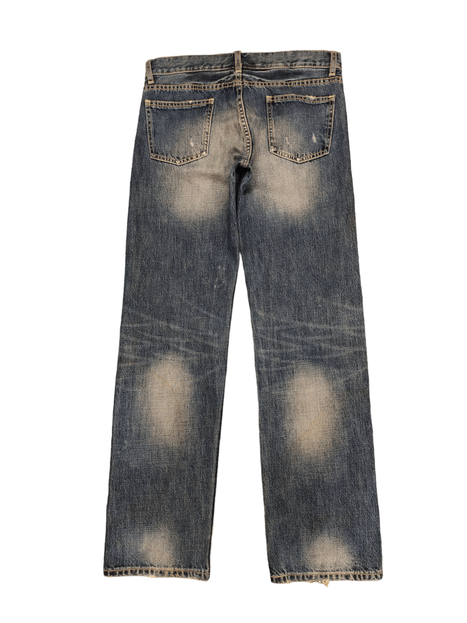KOJIMA GENES Karakoto Kojima Distress Faded Jeans Undercover Style Y2k Size US 32 / EU 48 - 10 Thumbnail