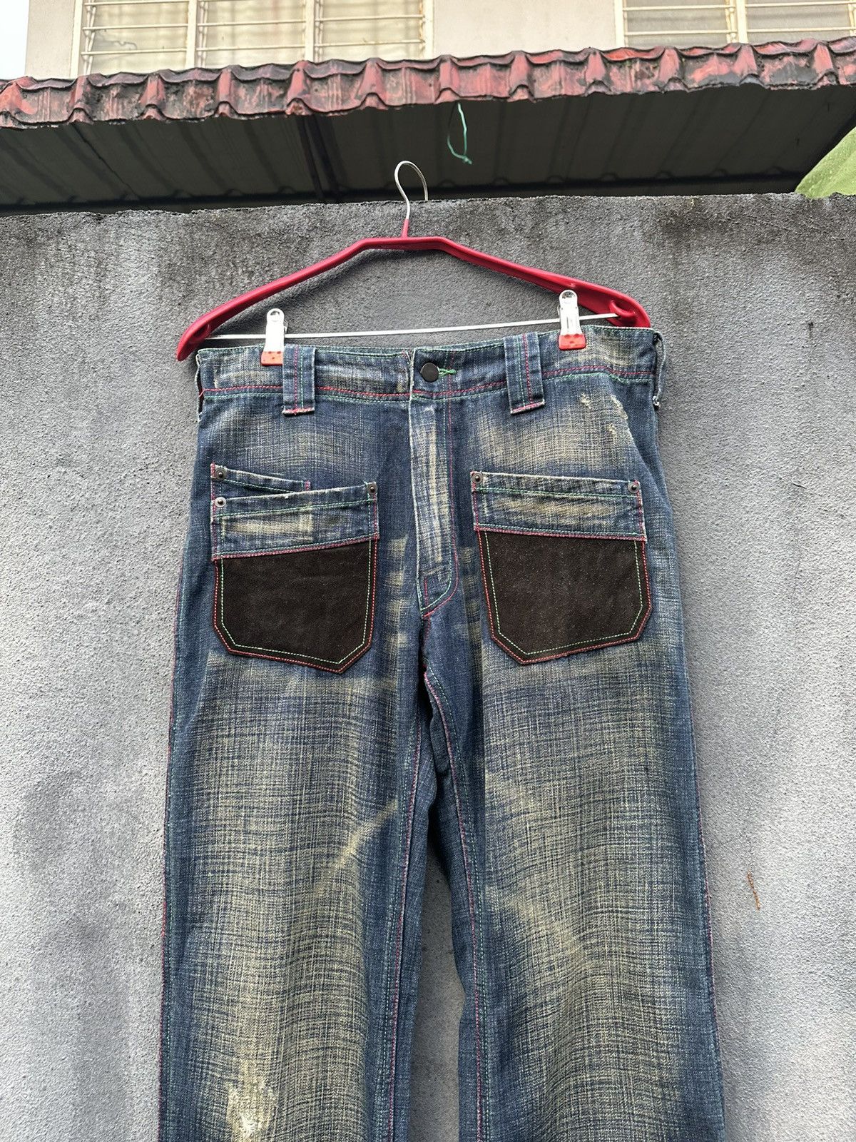 Vintage 👹Vintage Sonreir Bush Flare Jeans Size US 30 / EU 46 - 6 Thumbnail