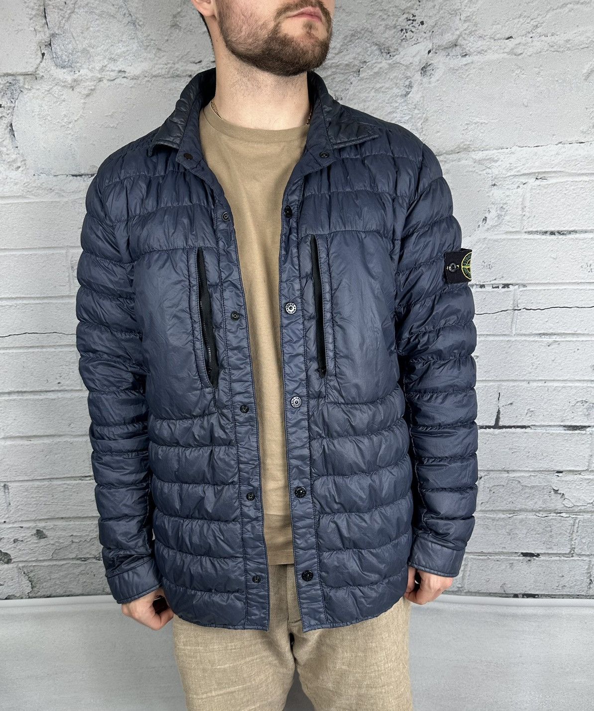 Stone Island Stone Island Garment Dyed Micro Yarn Down Size US XL / EU 56 / 4 - 2 Thumbnail