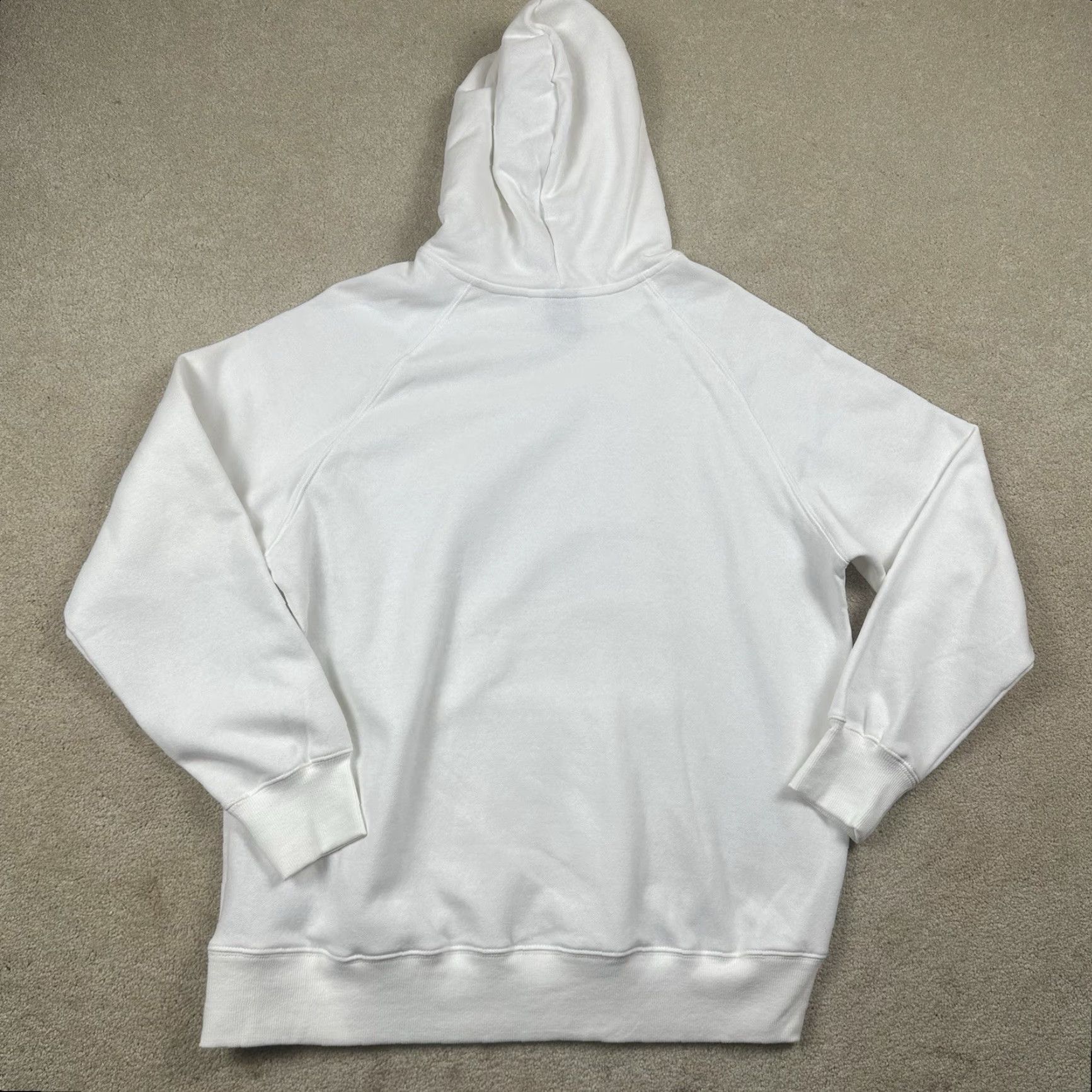 The North Face The North Face Hoodie Sweatshirt Womens XL White Adult Regular Hooded Pullover Fleece Logo Embroidered Pockets Size XL / US 12-14 / IT 48-50 - 3 Thumbnail