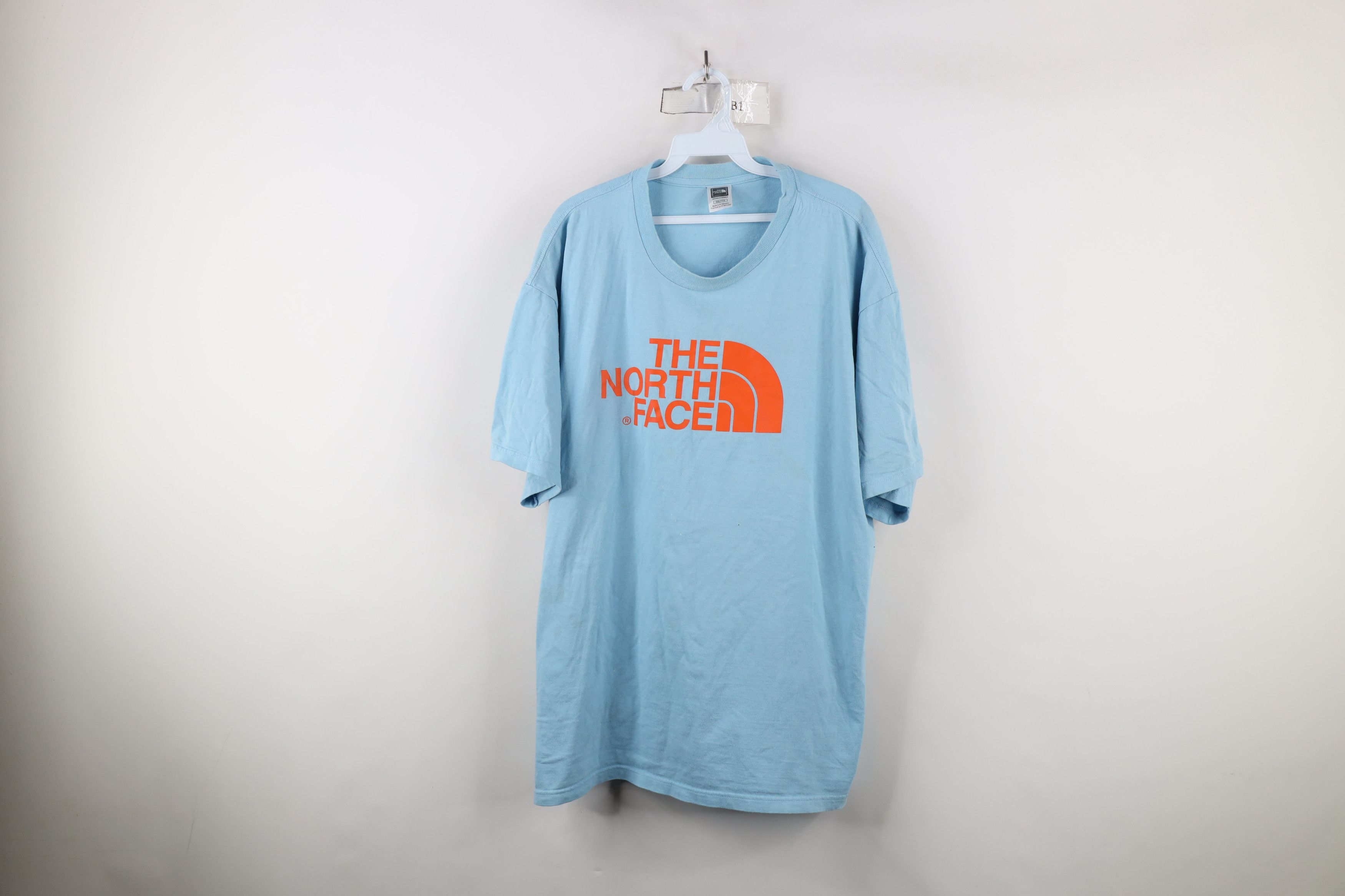 The North Face × Vintage Vintage The North Face Spell Out Big Logo T-Shirt Blue Size US XXL / EU 58 / 5 - 1 Thumbnail