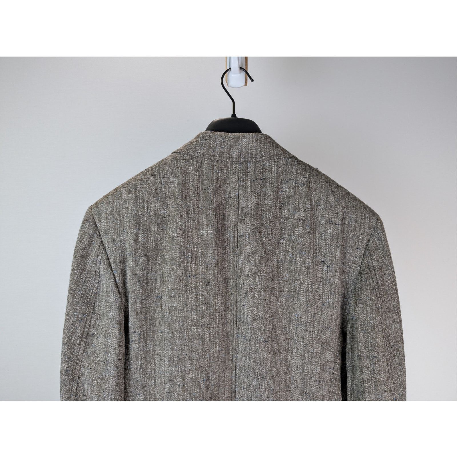 Bottega Veneta o1rshd1 Knotted Melange Viscose-Silk Jacket in Brown / White Size US M / EU 48-50 / 2 - 14 Thumbnail