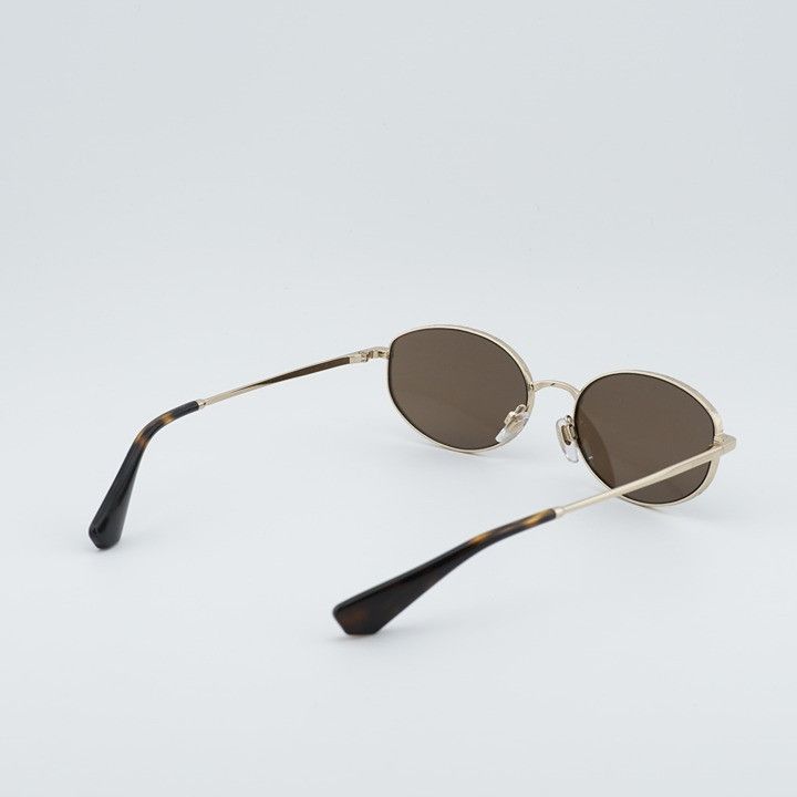 Burberry Burberry BE3169 110973 Sunglasses Gold Oval Frame, Brown Size ONE SIZE - 4 Thumbnail