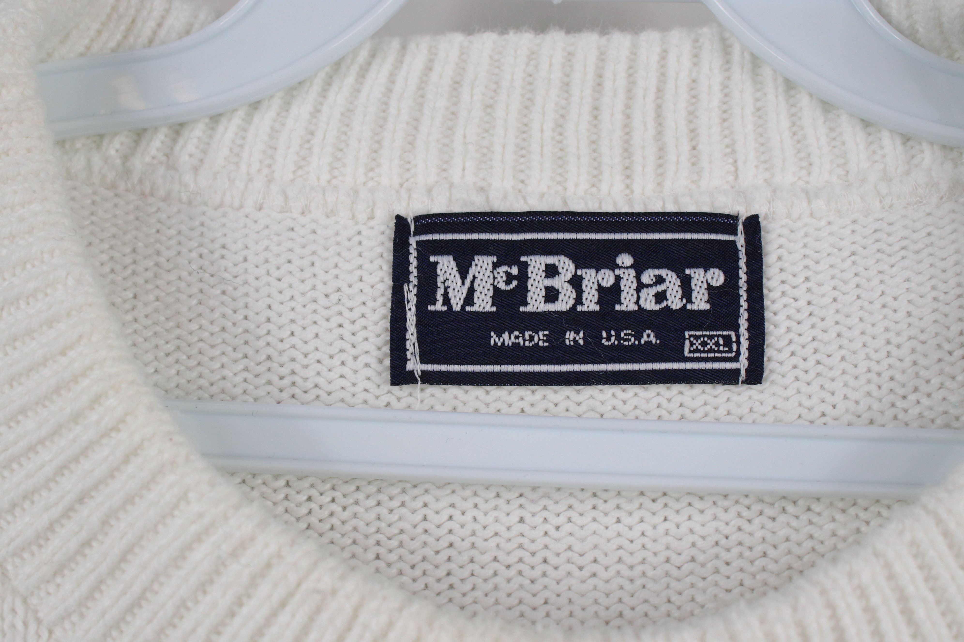 Vintage Vintage 90s Streetwear Cotton Textured Knit Sweater USA Size US XXL / EU 58 / 5 - 8 Thumbnail