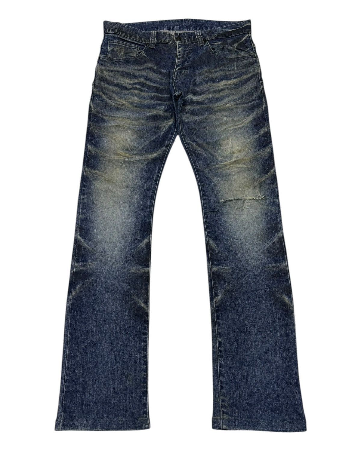 If Six Was Nine × Japanese Brand × Tornado Mart 🔥Skinny Tornado Mart Distressed Denim Size US 32 / EU 48 - 1 Thumbnail