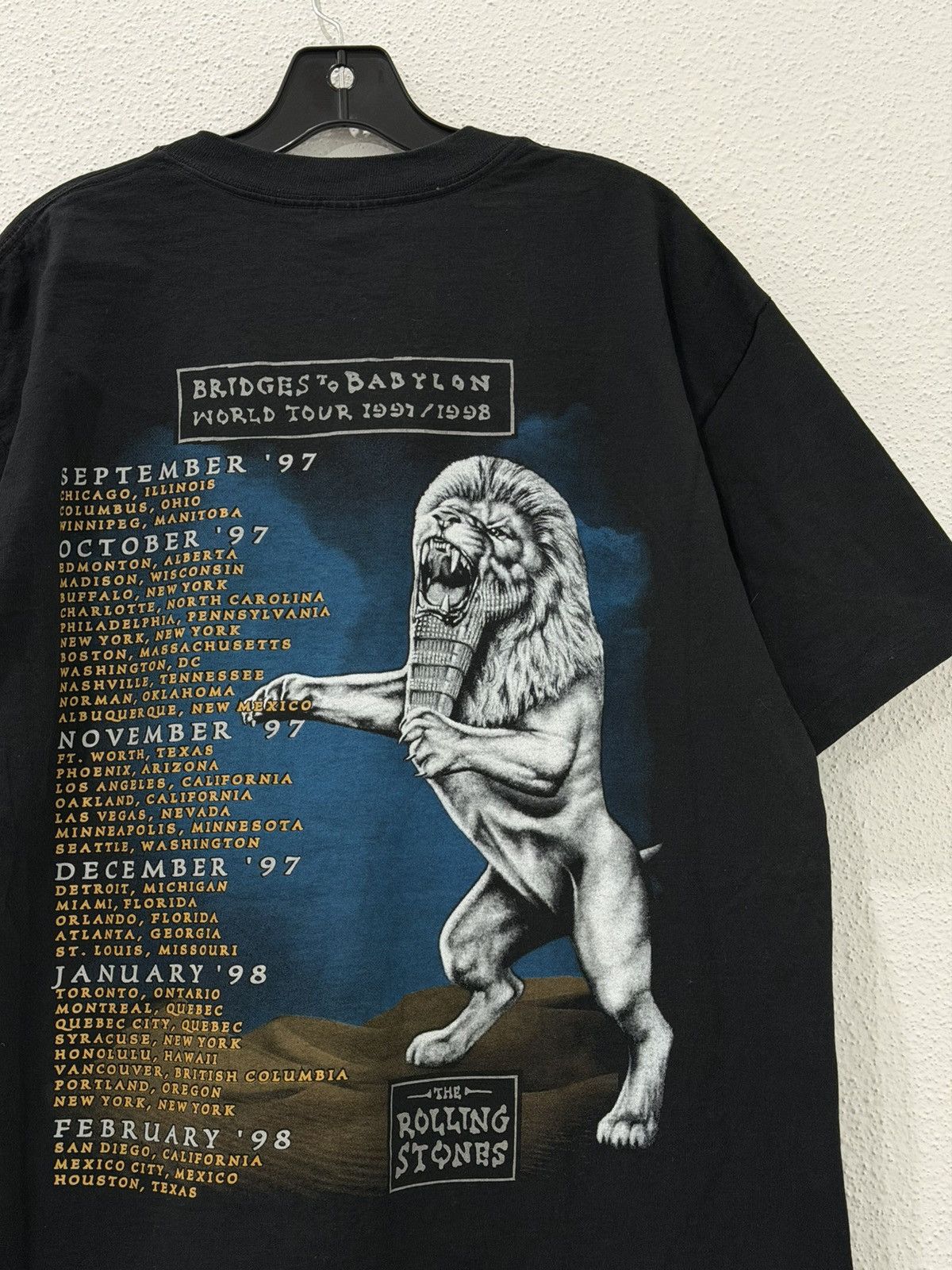 The Rolling Stones Vintage 90s Rolling Stones Bridges to Babylon 1997 WorldTour Size US XL / EU 56 / 4 - 4 Thumbnail