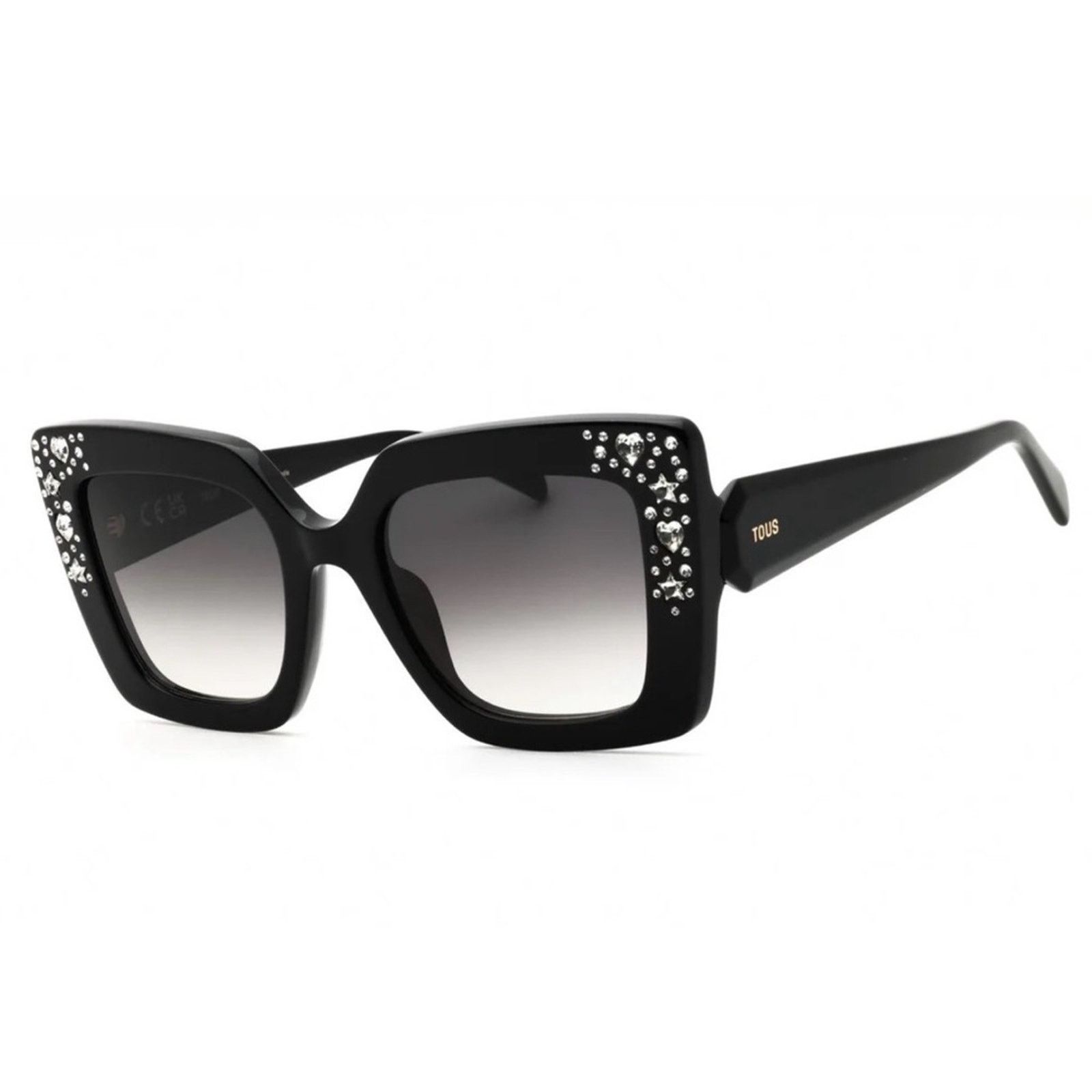 TOUS New! Tous STOC44V 700Y Black and Crystals Sunglasses Size ONE SIZE - 1 Thumbnail