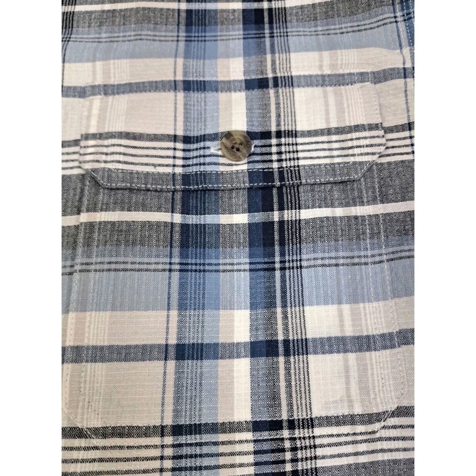 Vintage Red Head Mens Plaid Button Up Shirt Size Large Blue/Grey Short Sleeve C #7262 Size US L / EU 52-54 / 3 - 6 Thumbnail