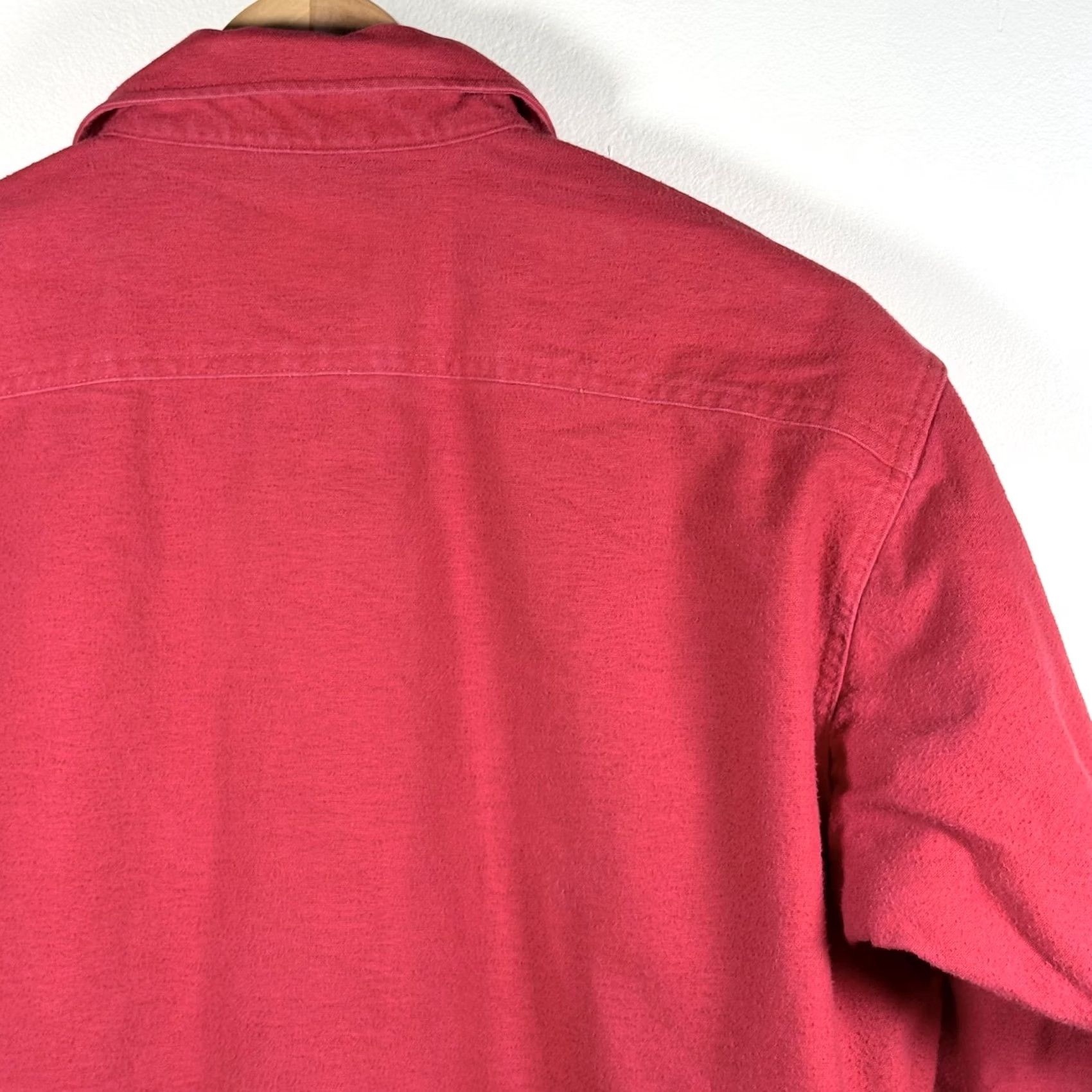 Vintage VINTAGE Woolrich Shirt Men Red Cotton USA Made XL Long Sleeve Button-Up Shirt Size US XL / EU 56 / 4 - 6 Thumbnail