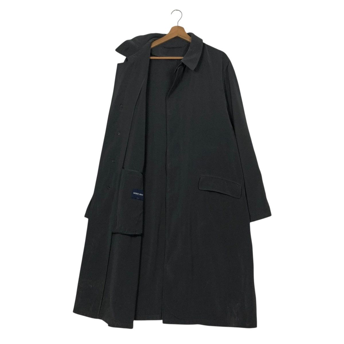 Giorgio Armani 🔥RICH GREY VINTAGE LONG JACKET GIORGIO ARMANI CLASSICO ITALY Size US M / EU 48-50 / 2 - 12 Thumbnail