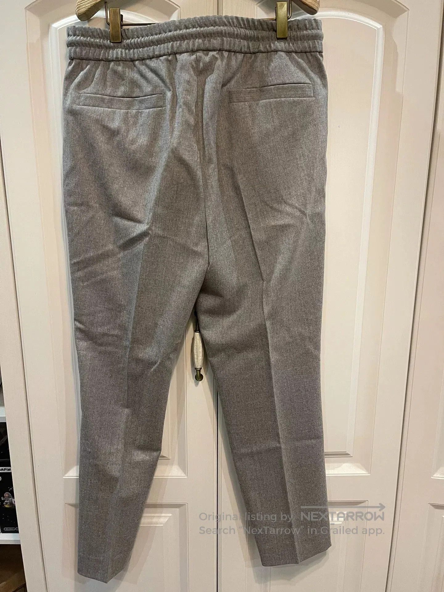 Brunello Cucinelli Brunello Cucinelli Gray Wool Trousers Size 48. Size US 38 / EU 54 - 2 Thumbnail