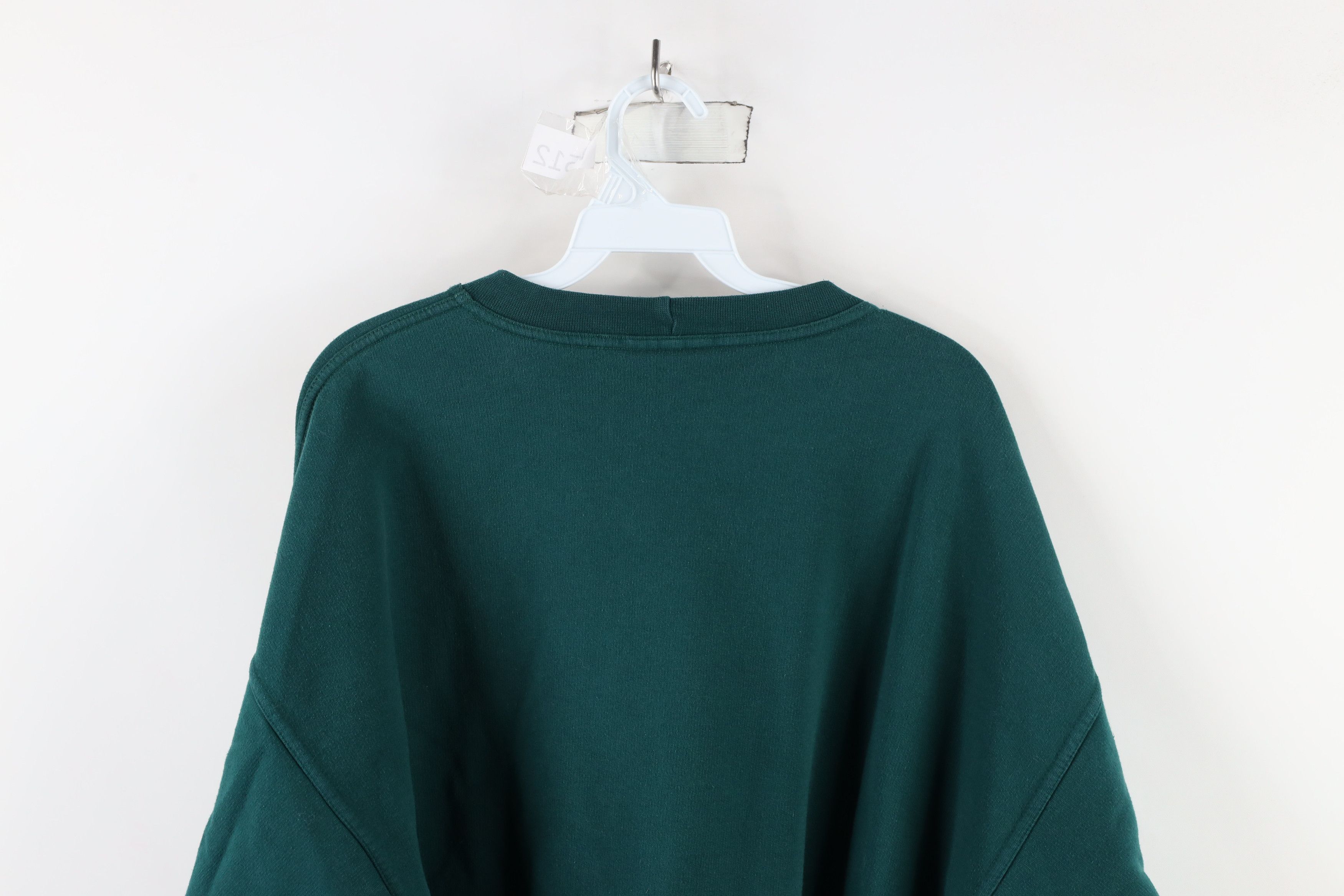 Vintage Vintage 90s Christmas Snowman Farmhouse Cat Sweatshirt Green Size XL / US 12-14 / IT 48-50 - 12 Thumbnail