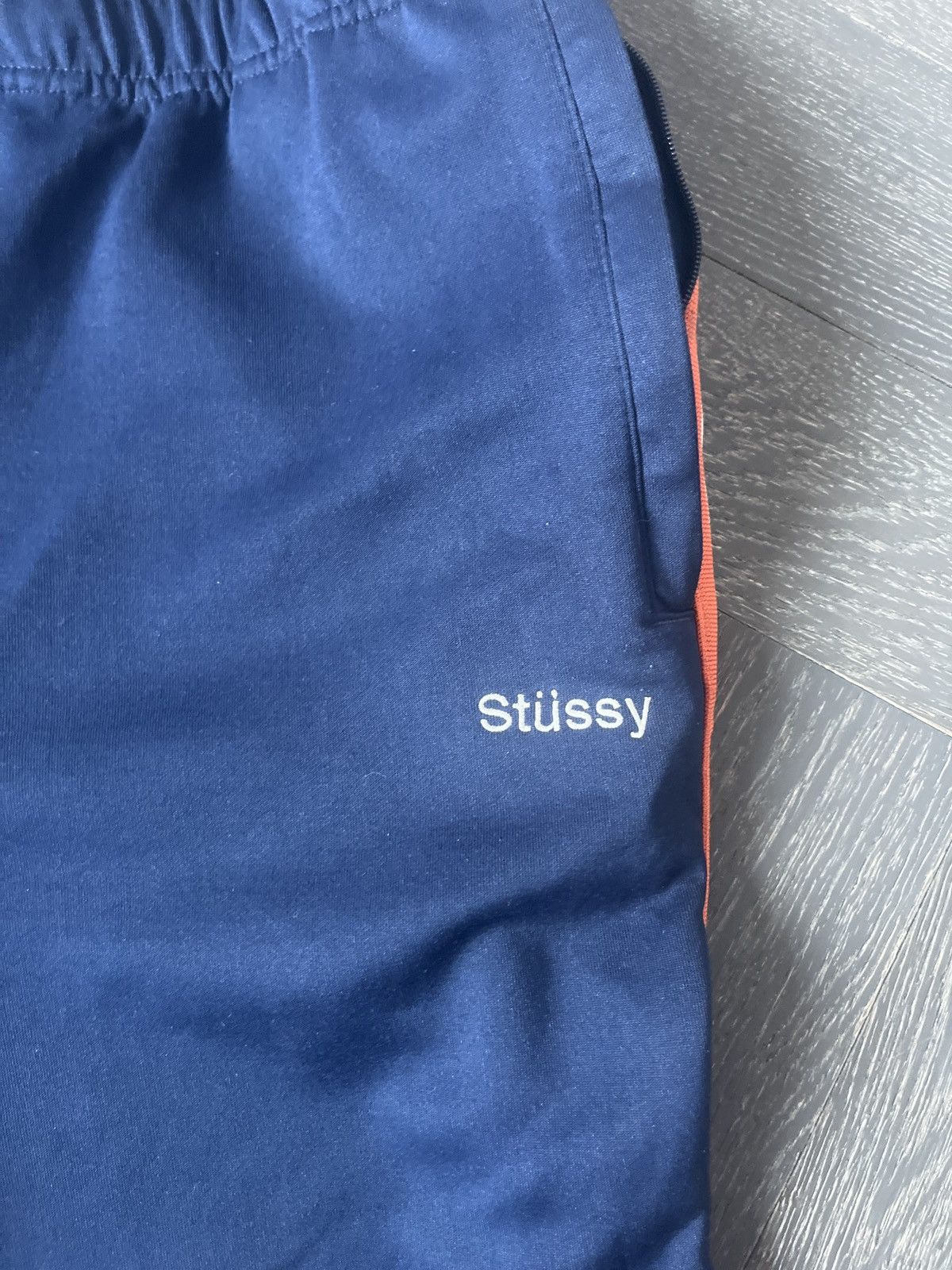 Stussy blue orange strip jogger Size US 33 - 4 Thumbnail
